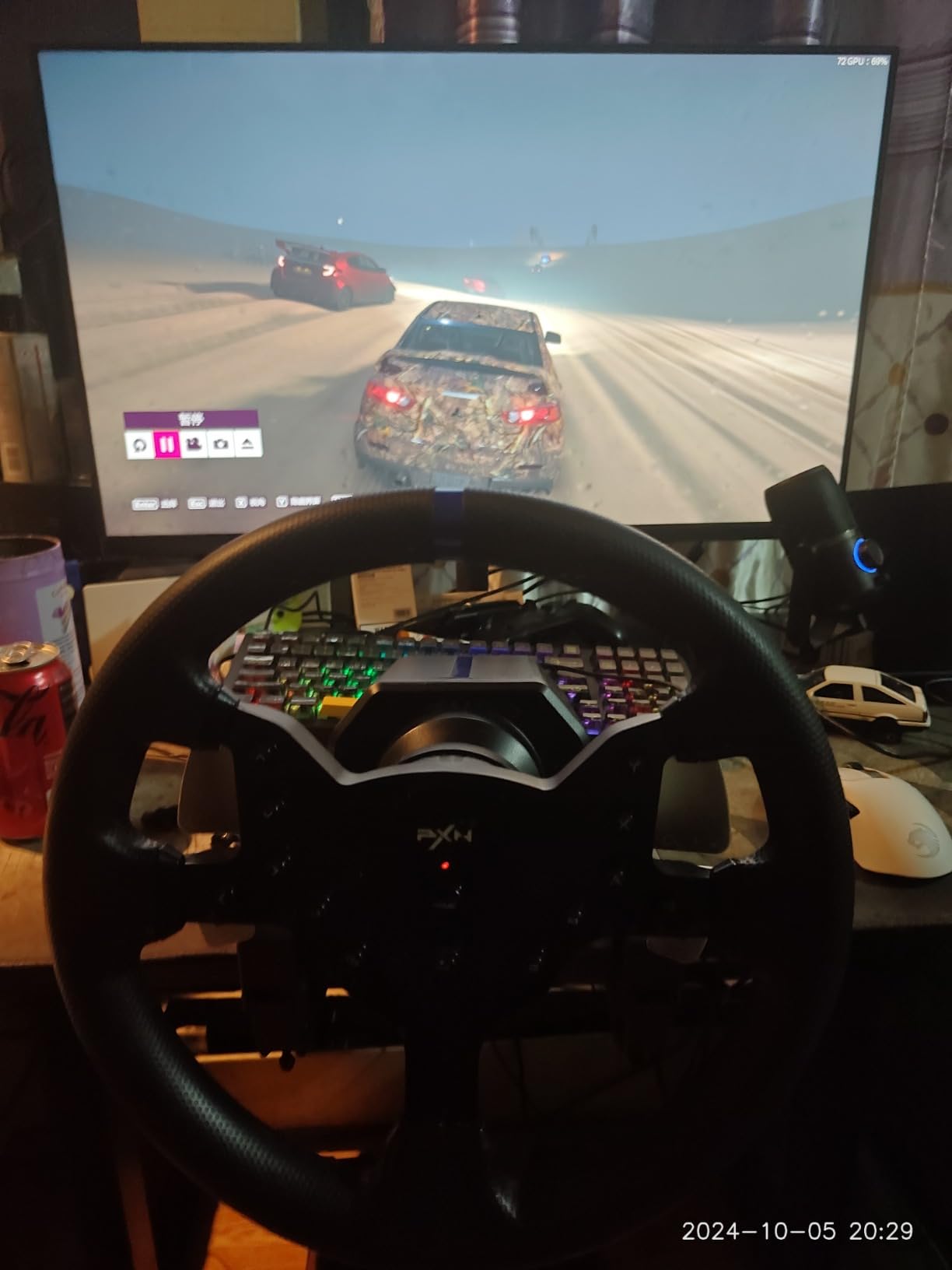 PXN V99 3.2Nm Force Feedback Gaming Steering Wheel | 270-900 Degree, 11.8-inch, Hall 3-Pedal, H Shifter - Sim Racing Wheel for PC, PS4, Xbox One, Xbox Series X|S customer photo 1