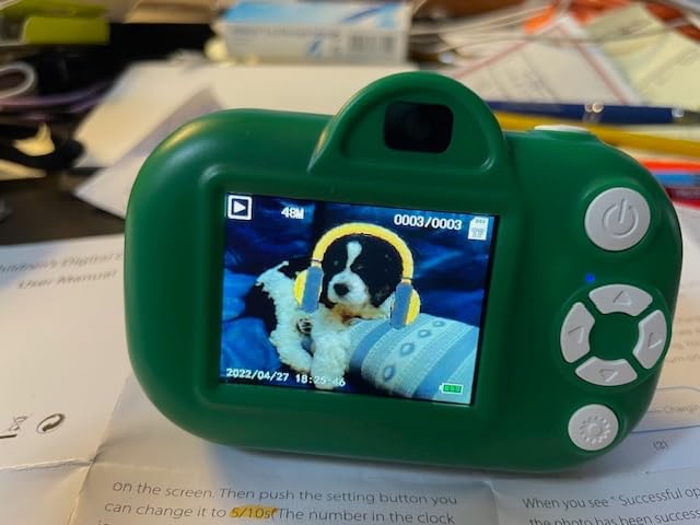Kids Camera Boys Toys for 3 4 5 6 7 8 9 Years Old Boys, 48MP Dual Lens Kids Digital Camera Christmas Birthday Gifts, 1080P HD Video Selfie Toddler Camera with 32G SD Card customer photo 1