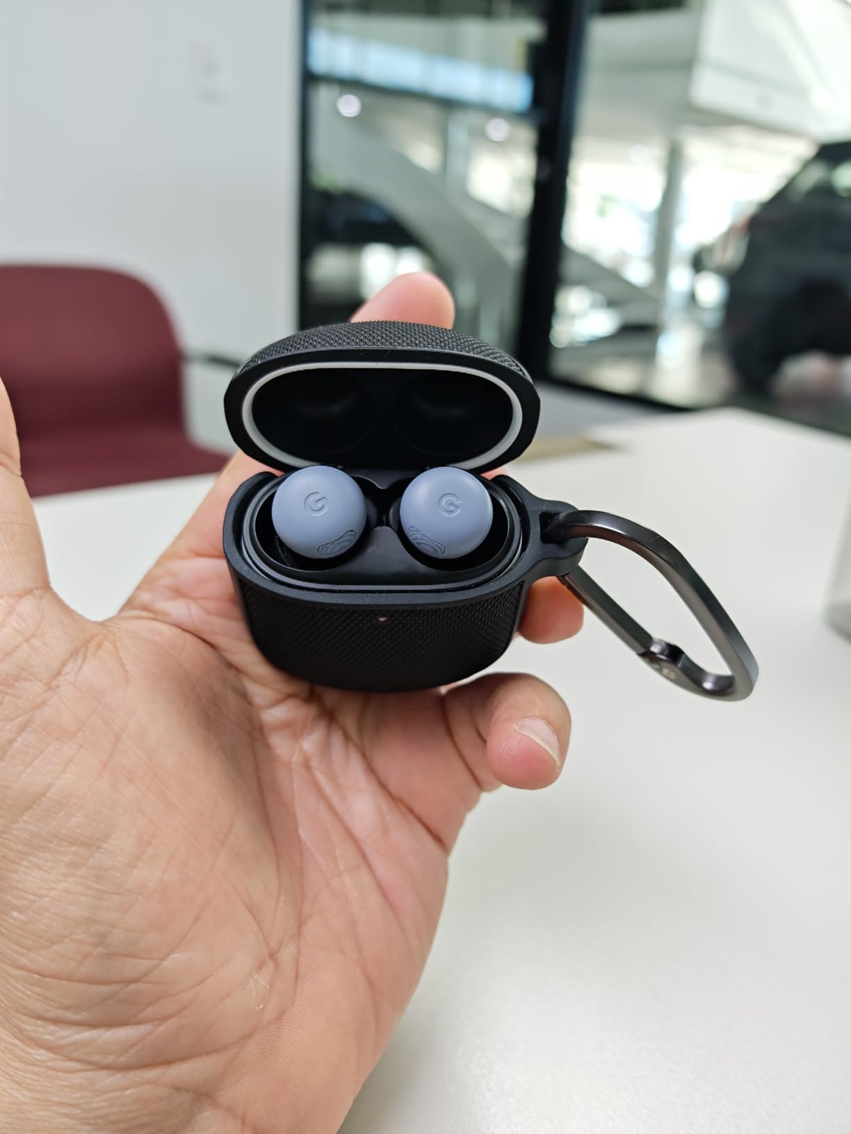 Google Pixel Buds Pro 2 - Wireless Bluetooth Earbuds - Hazel | Pro-level Active Noise Cancellation, help from Gemini, twist-to-adjust fit, 30-hour battery, Adaptive Audio customer photo 1
