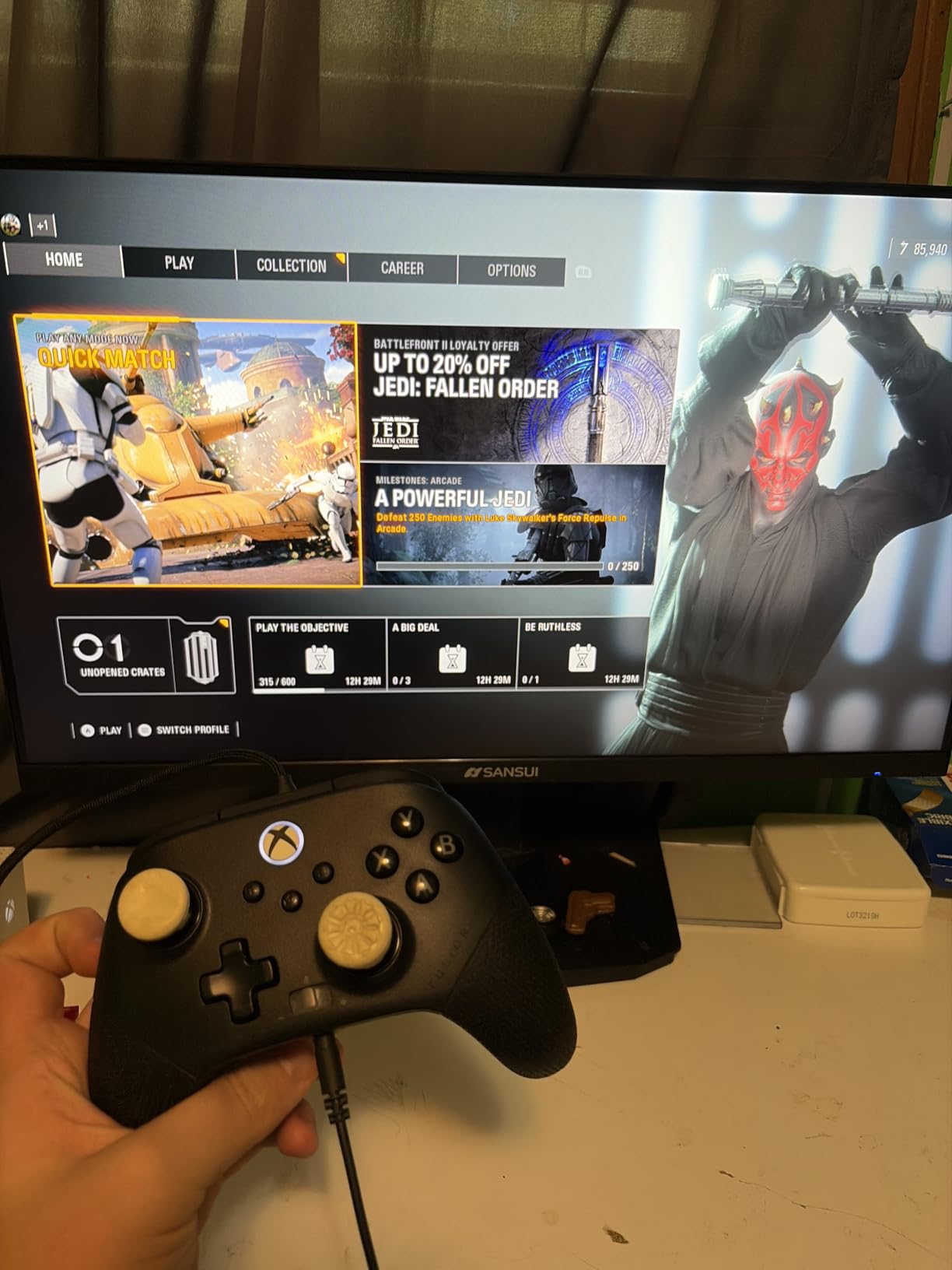 PowerA FUSION Pro 4 Wired Controller for Xbox Series X|S, adjustable height thumbsticks, hall effect thumbsticks, mappable buttons, officially licensed, works with Xbox One and Windows 10/11 customer photo 2