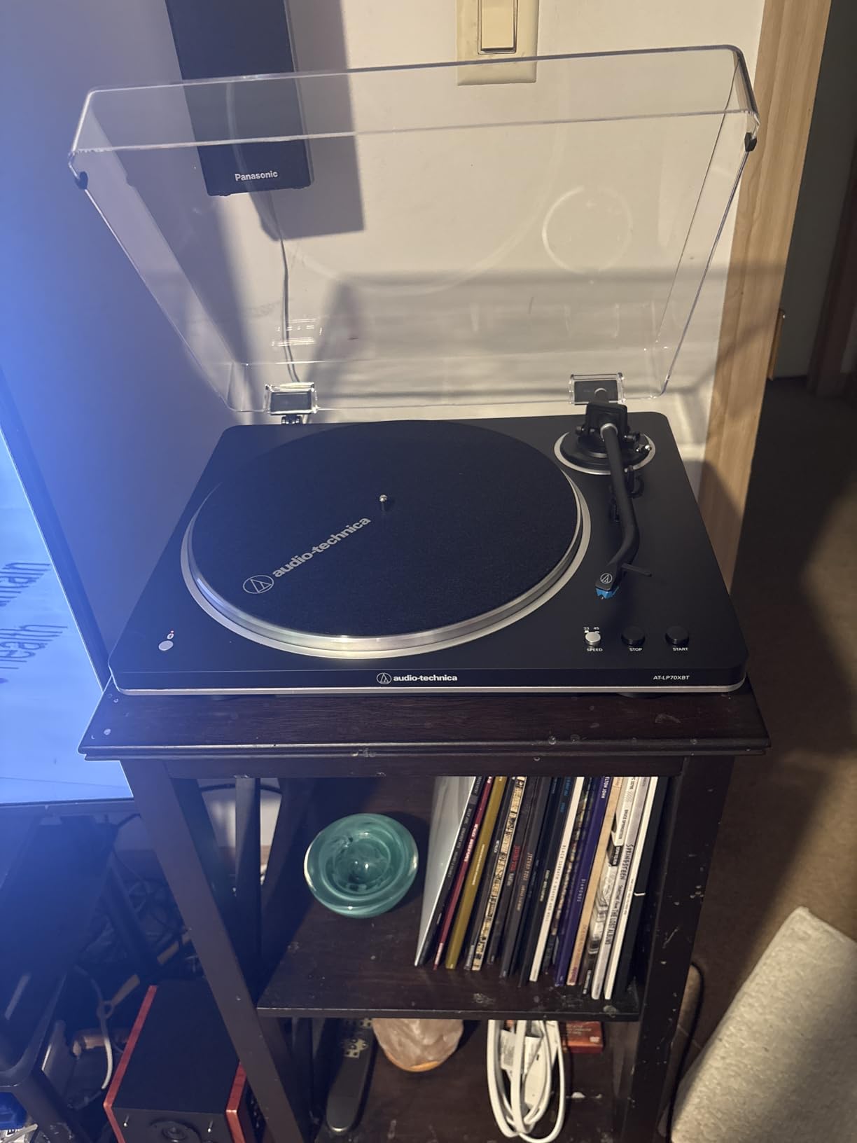 Audio-Technica AT-LP70XBT Wireless Turntable (Black/Bronze) | Fully automatic belt-drive turntable with Bluetooth and AT-VM95C cartridge for vinyl, streaming and analog audio customer photo 1