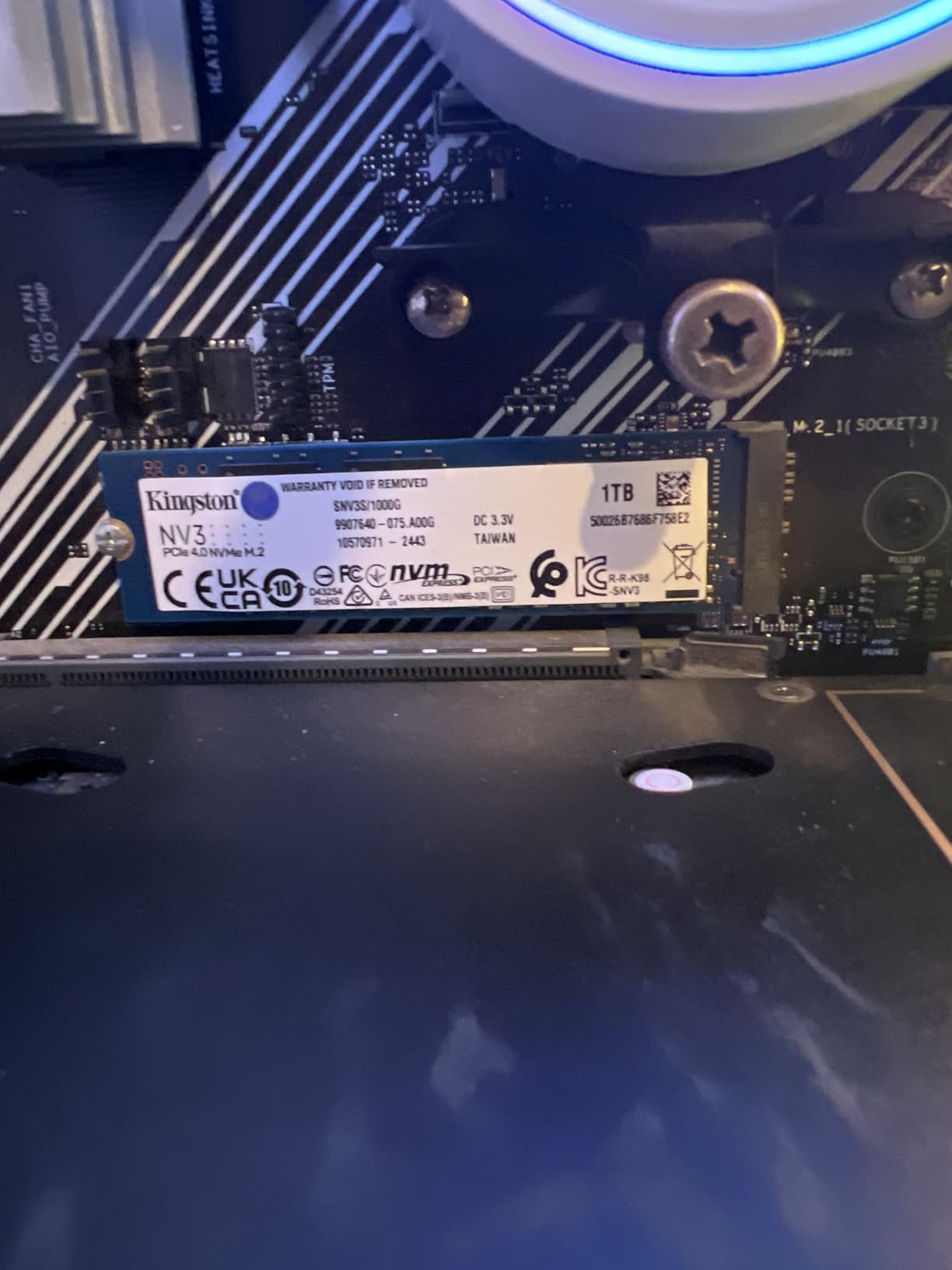 Kingston NV3 500GB M.2 2280 NVMe SSD | PCIe 4.0 Gen 4x4 | Up to 5000 MB/s | SNV3S/500G customer photo 2