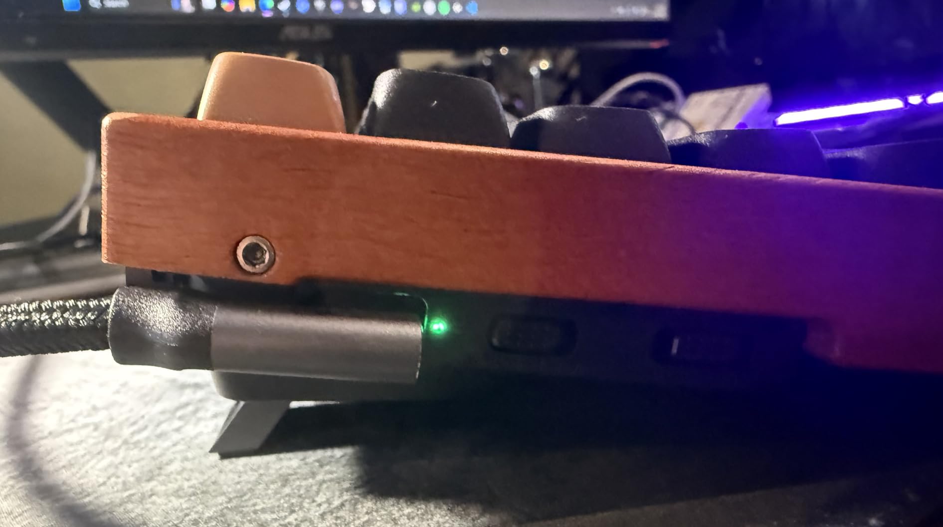K2 HE Rapid Trigger Wireless Magnetic Custom Keyboard | QMK Launcher 2.4 GHz & Bluetooth, Hall Effect Gateron Double-Rail Magnetic Switch for Mac Windows Linux (Aluminum + Wood) customer photo 2