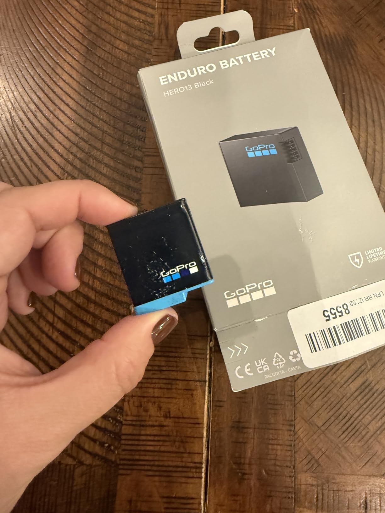 GoPro Enduro Rechargeable Battery (HERO13 Black) - Official GoPro Accessory | Power management for HERO13 Black with 1900mAh lithium-ion capacity and cold weather performance customer photo 1