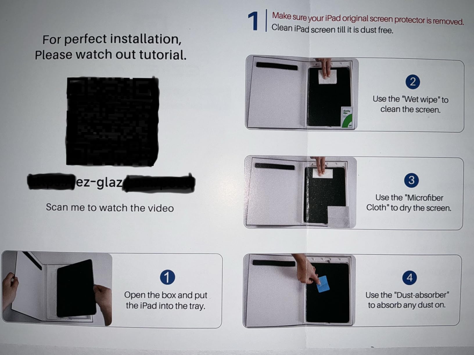 EZ-GLAZ-for iPad Pro 13 Inch Screen Protector M5/M4 | (2025/2024), Military-Grade Shatterproof, 9H+ Tempered Glass with Installation Box, Anti-Scratch, HD Clarity, Bubble Free customer photo 2