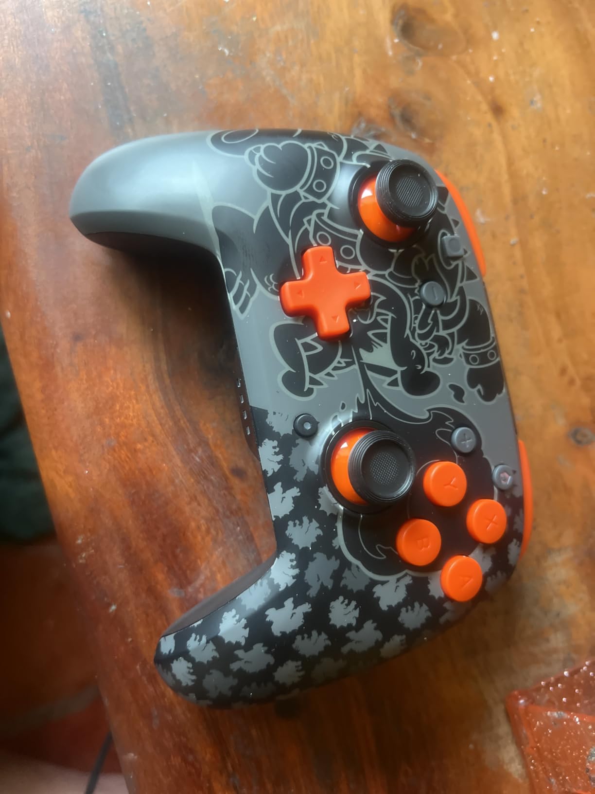 PDP REMATCH GLOW Wireless Nintendo Switch Pro Controller, Full Motion Controls - Licensed for Nintendo Switch & Lite & OLED Model, Rechargeable Battery, Glow in the Dark: Blackout Bowser customer photo 1