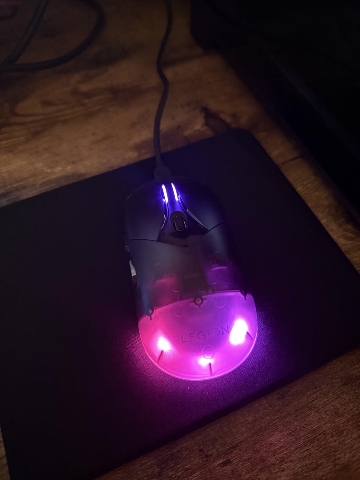Lenovo Legion M410 Wireless RGB Gaming Mouse - 6 Button Palm Grip Mouse with 16,000 DPI, 53 Hour Rechargeable Battery, 2-Zone RGB Lighting, NVIDIA Reflex Compatible customer photo 2