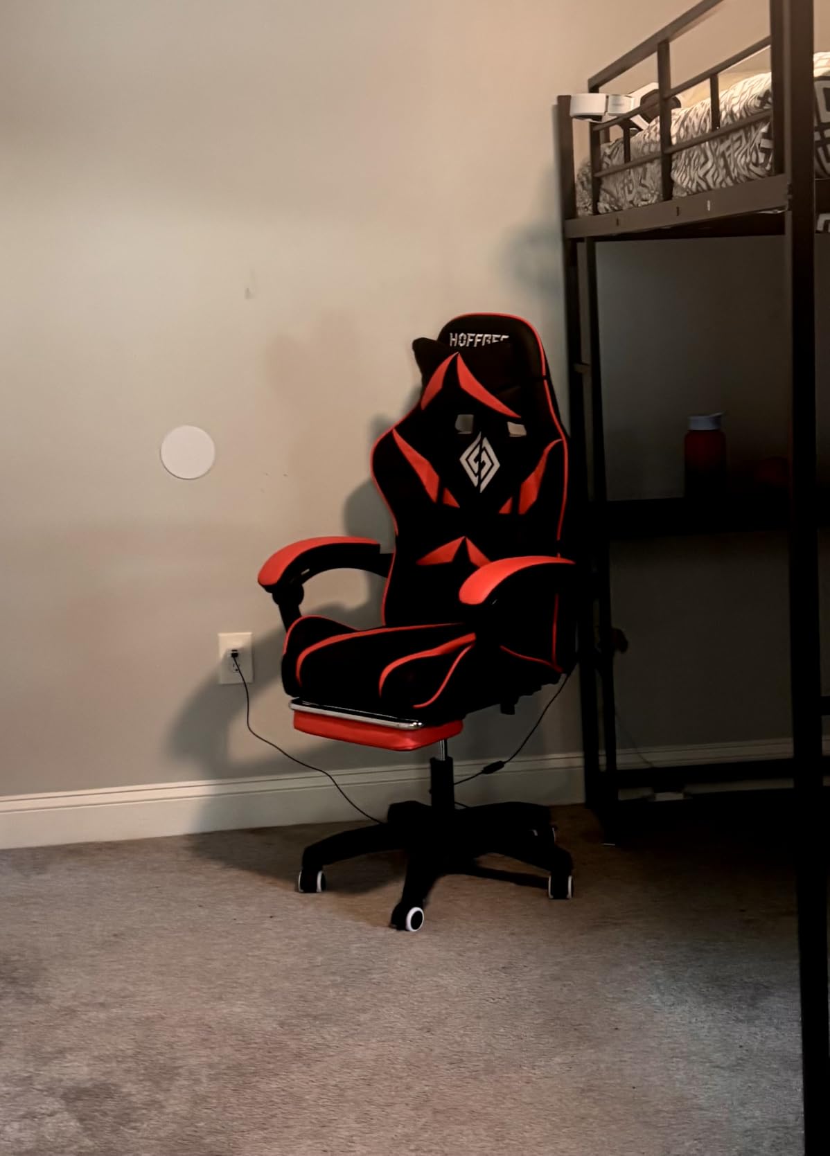 Gaming Chair with Massage Footrest Ergonomic Computer Chair for Boys-Blue | PC Gamer Chair for Kids Computer Game Chair Recliner Video Game Chair with Lumbar Support Headrest for Gaming or Learning customer photo 1