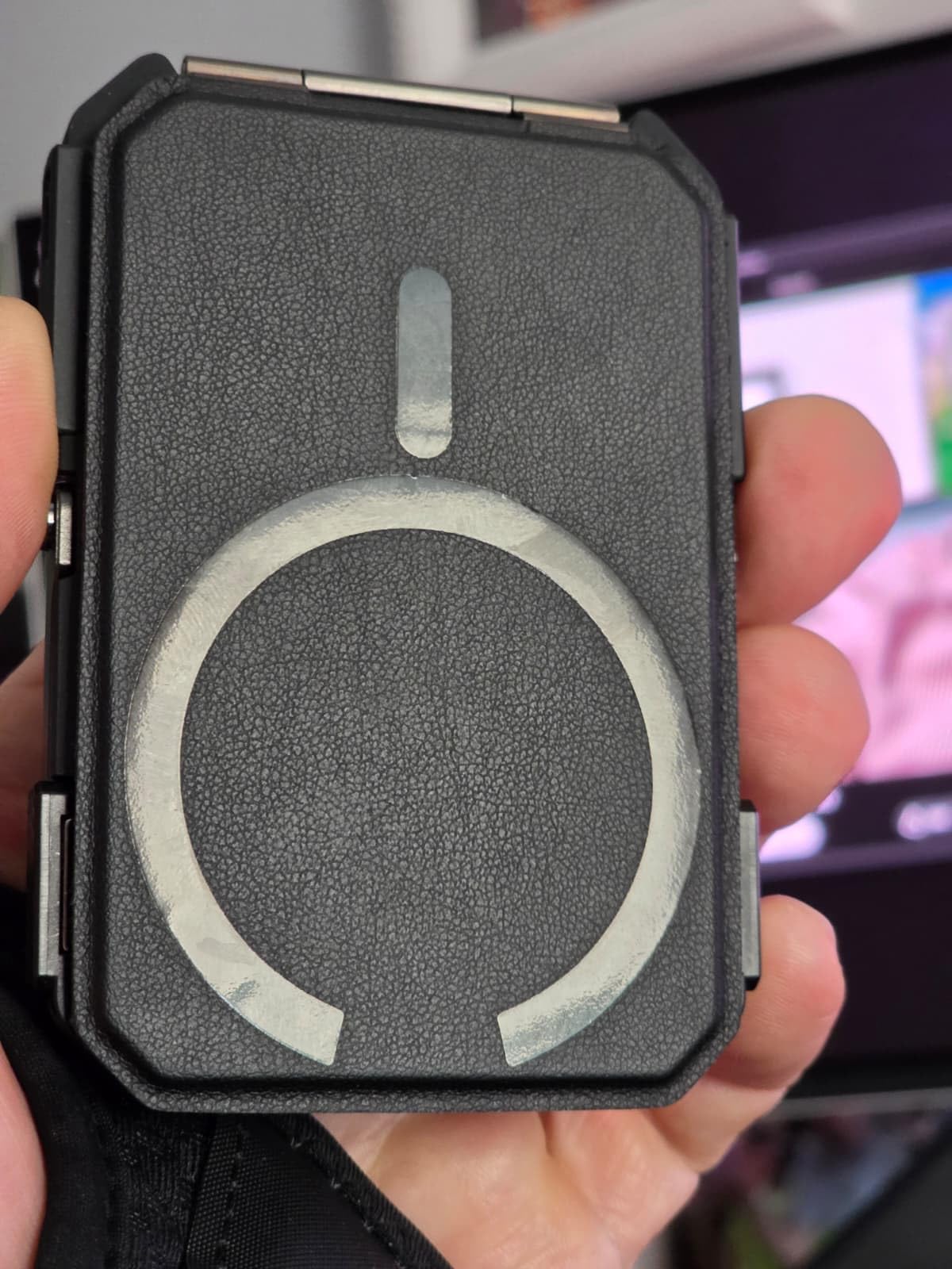 SUPCASE for MagSafe Wallet with Adjustable Stand, Hold 5 Cards, Black | RFID Blocking, Strong Magnetic Lock, Magnetic Wallet for Men, Phone Card Holder Tripod for iPhone 17/16/15/14/13/12 Series customer photo 1