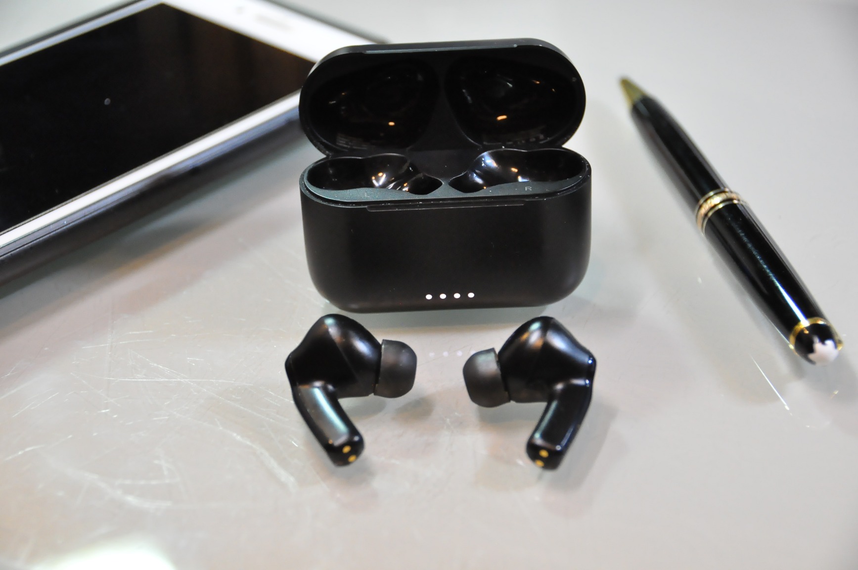 TOZO Hybrid Active Noise Cancelling in Ear Wireless Earbuds, 68H Playtime | 6 Mics AI Clear Calls, LED Display, 32 Preset EQs App, Bluetooth 5.3 Headphones, IPX8 Waterproof, Comfort Fit Ear Buds Black customer photo 2