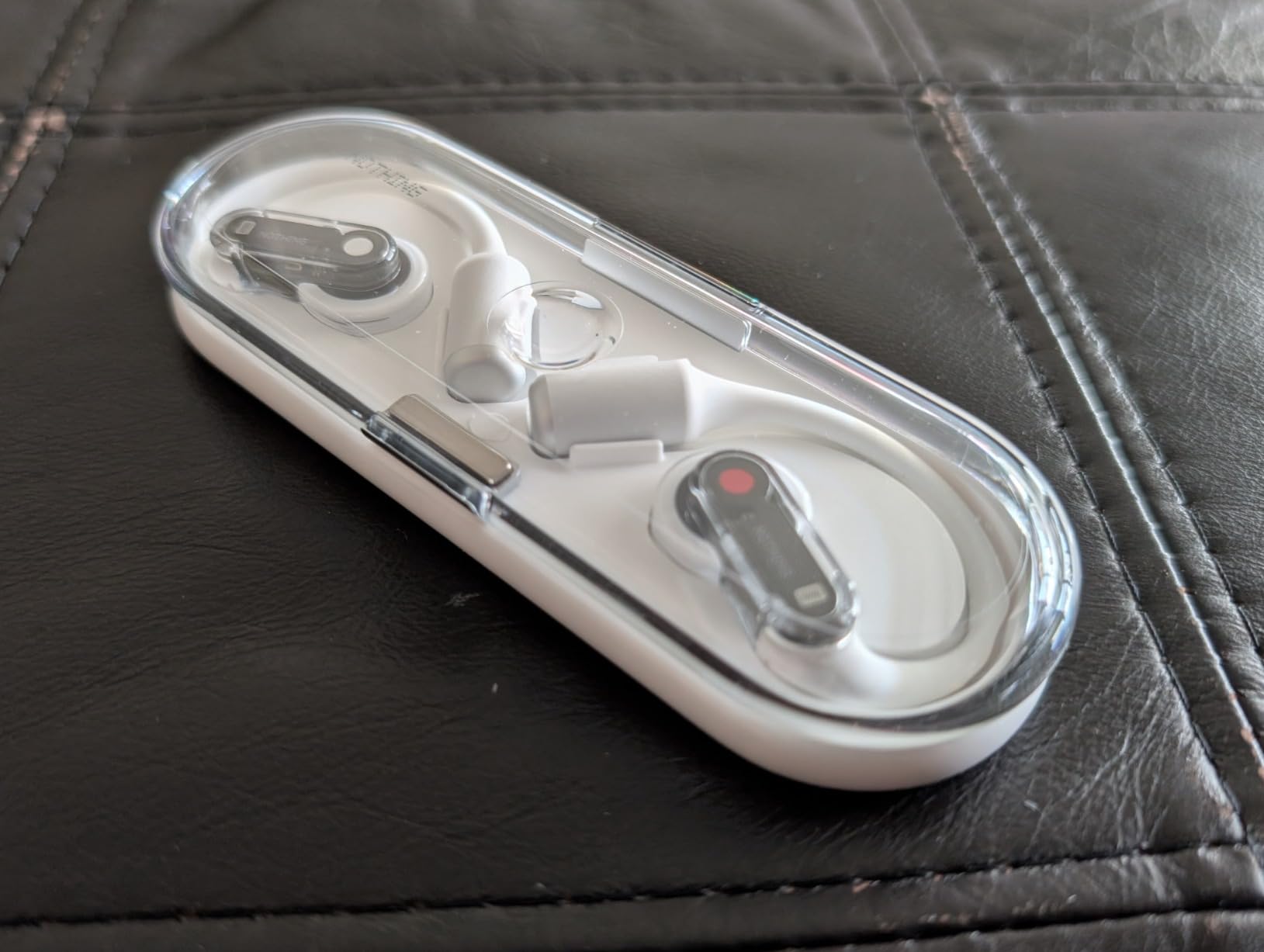 Nothing Ear (Open) Open Ear Headphones, Ultra-Light with Adjustable Earhooks, Multipoint Connection Bluetooth Earbuds, Clear Voice Technology for AI Calls, IP54, Fast Charging, ChatGPT Supported customer photo 1