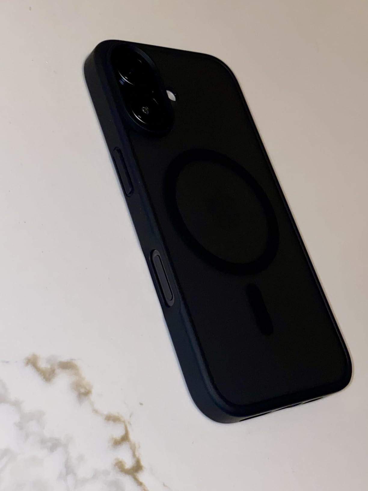 SUPFINE Magnetic for iPhone 15 Pro Max Case Black | With Screen Protector, Translucent Matte, Compatible with MagSafe, Military Grade Drop Proof, Rugged Shockproof Protective customer photo 2