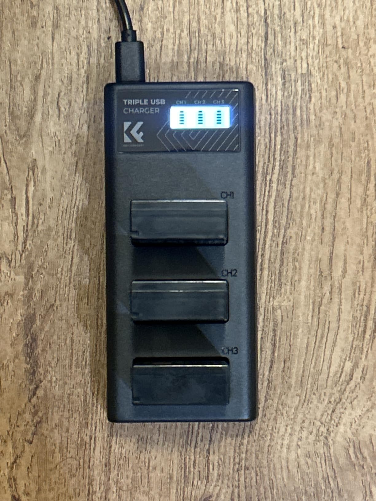 K&F CONCEPT 3-Pack LP-E17 Battery and Upgraded 3-Slot LCD Charger Compatible with Canon EOS R50 R100 RP R10 R8, Powershot V1, T8i T7i T6i T6s SL2 SL3 M3 M5 M6 200D 750D 760D 800D 8000D Camera customer photo 1
