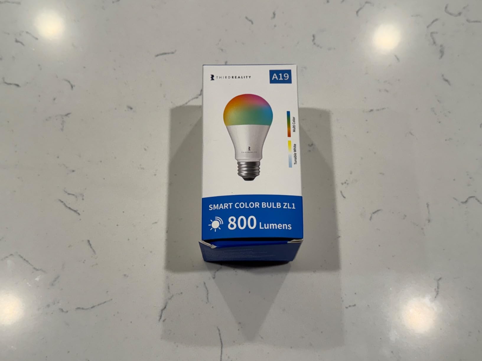 THIRDREALITY Smart Color Bulb ZL1,Zigbee hub Required,Compatible with Home Assistant(ZHA&Z2M),SmartThings,Aeotec,Homey,Hubitat or Echo Devices with Built-in Zigbee hub,A19 RGBCW Bulb,800 Lumens customer photo 1