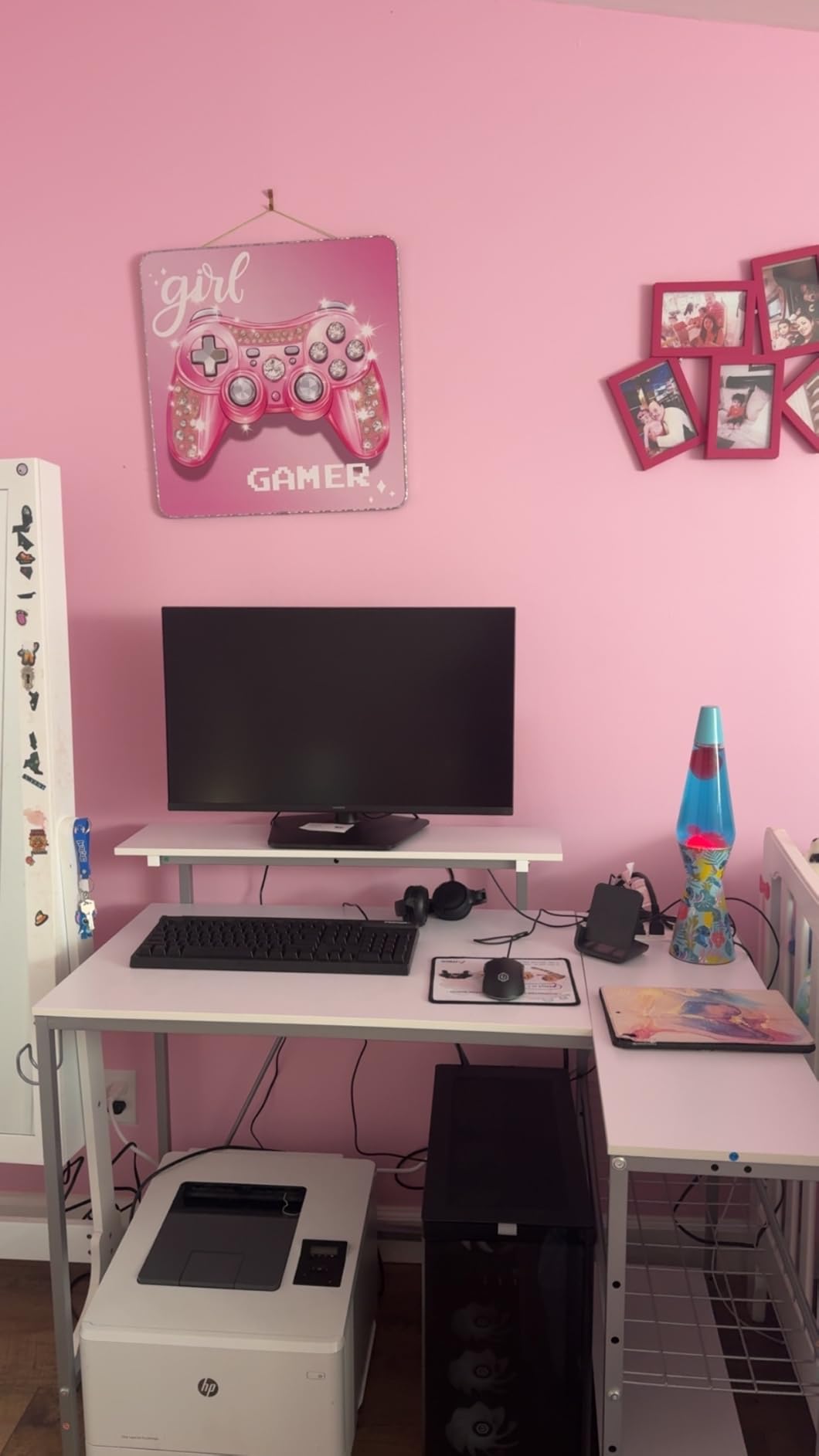 Bestier Gaming Desk with Power Outlets, 42