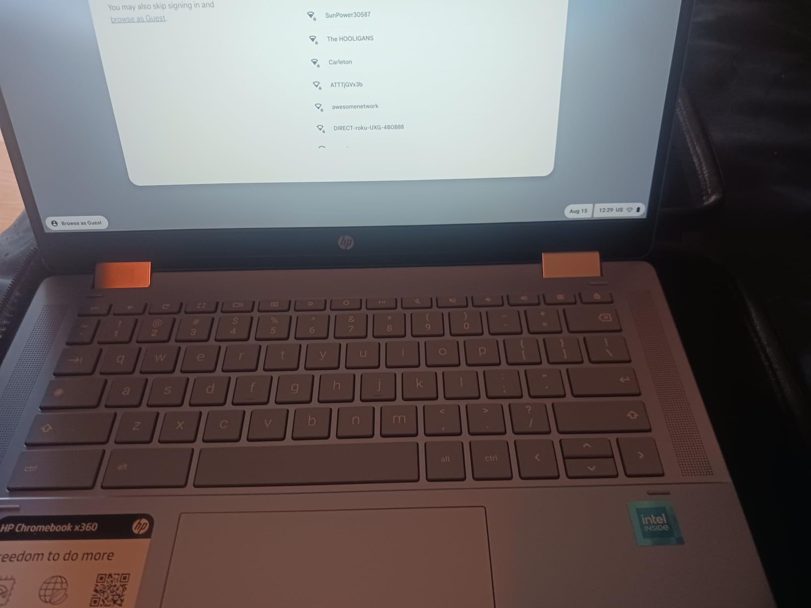 HP Chromebook x360 14 inch FHD IPS Touch 2-in-1 Laptop, Intel Processor N100, 4GB RAM, 64GB eMMC, Chrome OS, Sky Blue, 14b-cd0130wm customer photo 1