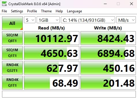 Corsair MP700 Elite 2TB PCIe 5.0 x4 NVMe M.2 SSD - Up to 10,000MB/sec - High-Density 3D TLC NAND - M.2 2280 - DirectStorage Compatible - Black customer photo 2