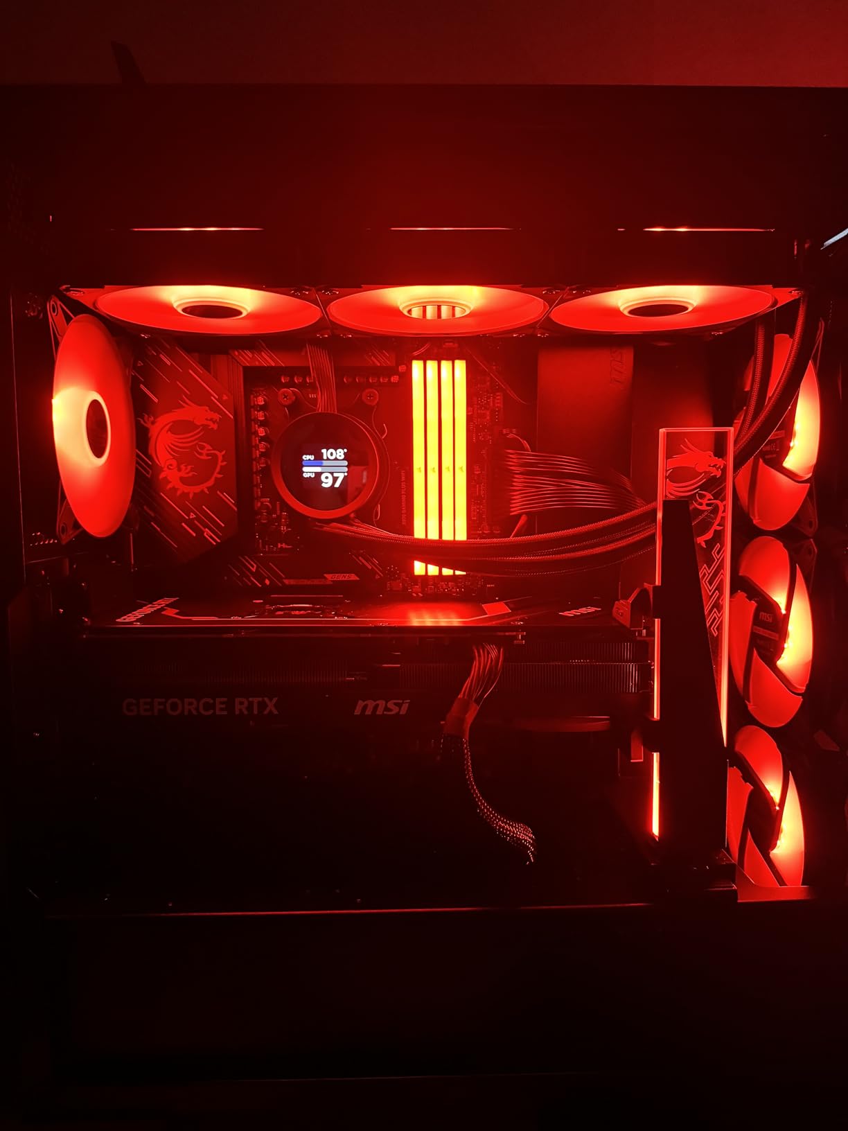 MSI MAG Coreliquid A13 360 - AIO ARGB CPU Liquid Cooler - 360mm Radiator - LGA 1700/1851 / AM5/AM4 Compatible - Triple 120mm ARGB PWM Fans, Black customer photo 1