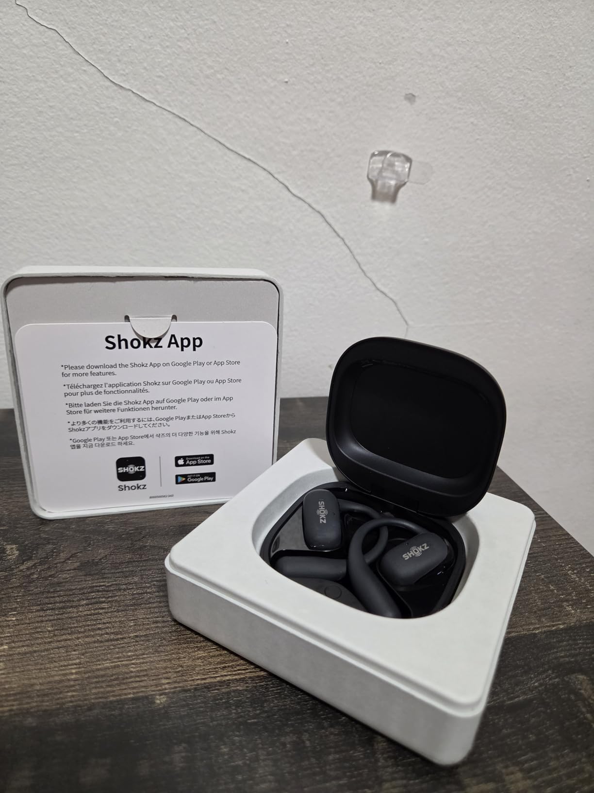 SHOKZ OpenFit 2 Open-Ear Earhook Bluetooth Earbuds, Black, 48H Playtime | Bundle with Carrying Bag; Powerful bass; IP55 Water-Resistant; AI call clarity; Bluetooth 5.4; Gym/Outdoor/Home use customer photo 1