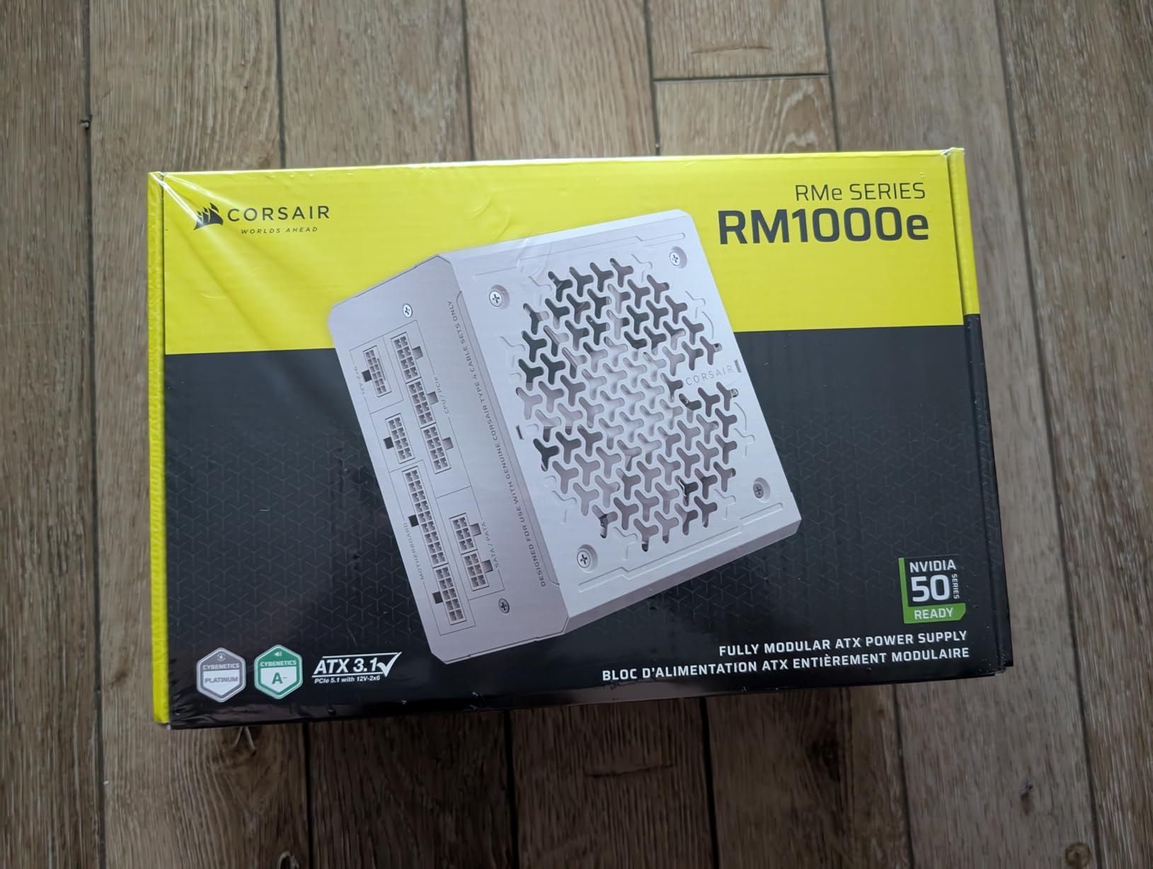 CORSAIR RM1000e (2025) ATX 3.1 PCIe 5.1 Ready 1000W Power Supply - Black | Native 12V-2x6 Cable Included, Low-Noise, Fully Modular, Cybenetics Gold, Modern Standby Mode customer photo 1