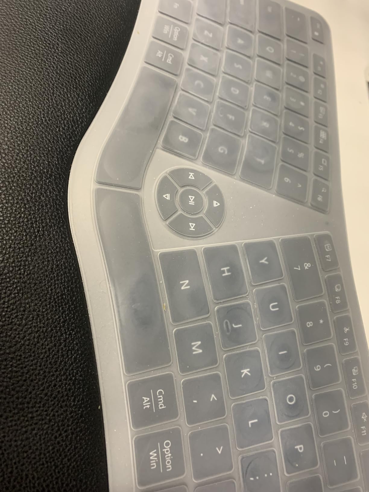 ProtoArc EK01 Plus Backlit Bluetooth Ergonomic Keyboard, Full Size, Grey | Adjustable brightness, split design, cushioned wrist rest, connect 3 devices via Bluetooth/2.4G, 2000mAh USB-C rechargeable customer photo 2