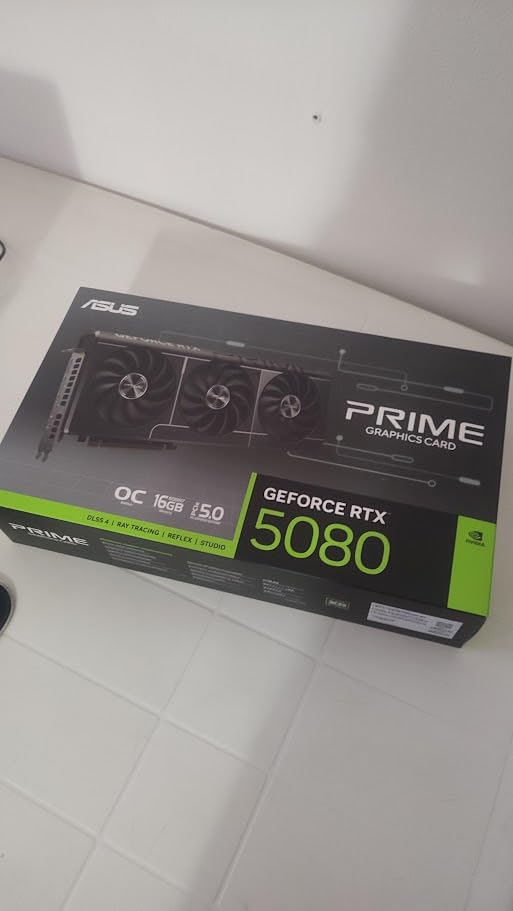 ASUS Prime GeForce RTX 5080 16GB GDDR7 OC Edition Gaming Graphics Card | SFF-Ready, PCIe 5.0, HDMI/DP 2.1, 2.5-slot, Axial-tech Fans, Vapor Chamber, Dual BIOS customer photo 1