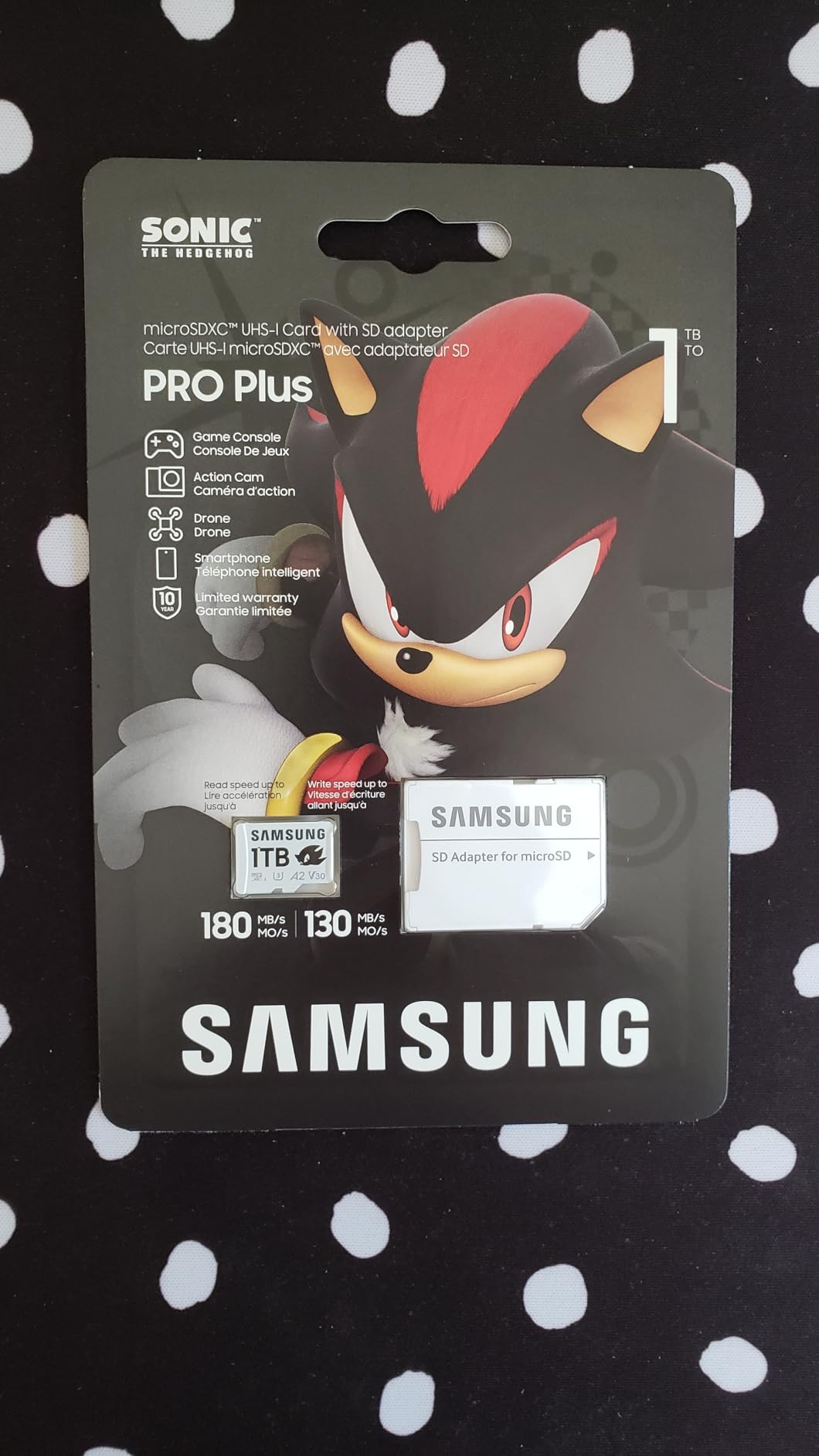 PRO Plus Sonic The Hedgehog 512GB microSDXC+Adapter, Up to 180MB/s | Full HD & 4K UHD, UHS-I, C10, U3, V30, A2 microSD for Nintendo Switch, Steam Deck, GoPRO, DJI Drone, Tablets (MB-MD512SA/LC1) customer photo 2