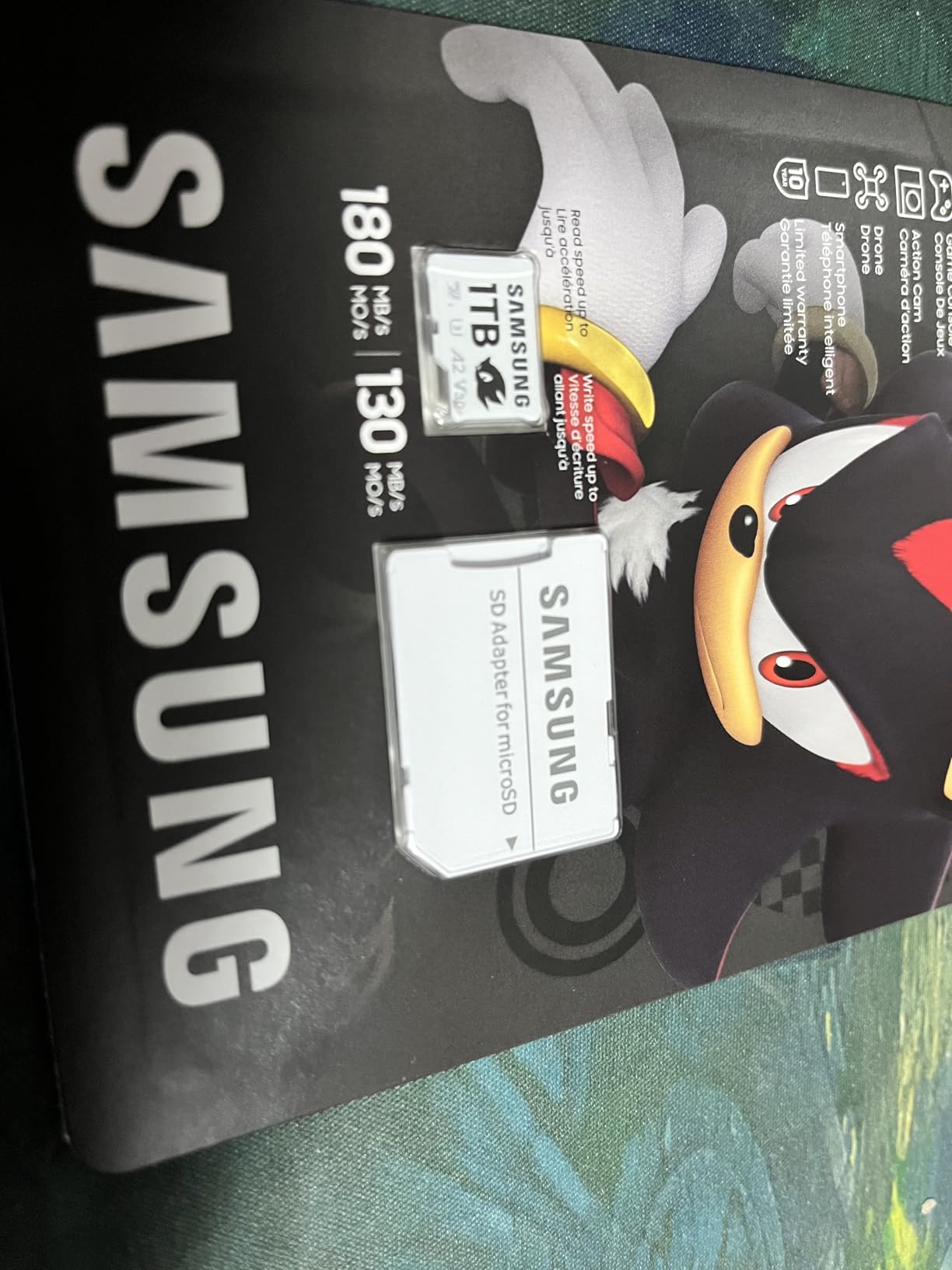 Samsung PRO Plus Sonic The Hedgehog + Adapter, 1TB microSDXC, Up-to 180MB/s, Full HD & 4K UHD, UHS-I, C10, U3, V30, A2, for Nintendo-Switch, Steam Deck, GoPRO, DJI Drone, Tablets (MB-MD1T0SA/LC1) customer photo 2