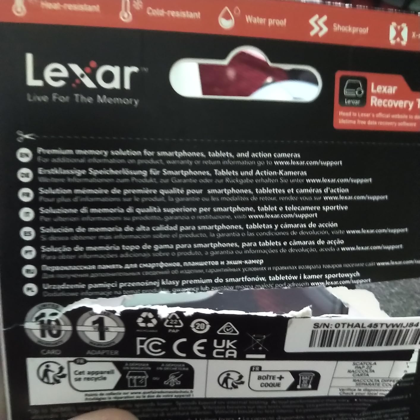 Lexar 1TB Blue Micro SD Card Up to 160MB/s microSDXC UHS-I Memory Card customer photo 1