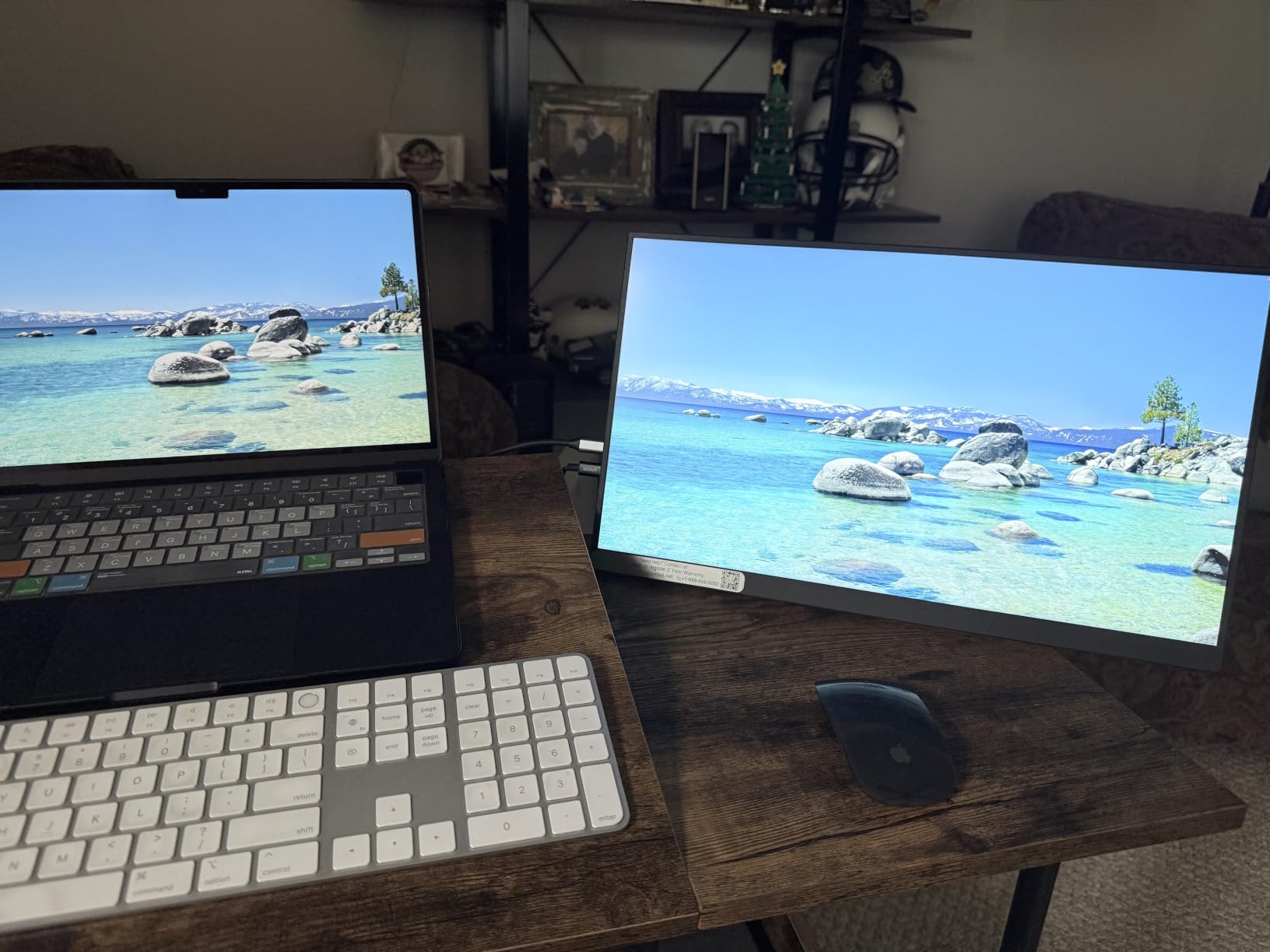 VisionOwl Portable Monitor Dual 15.6 Inch 1080P FHD 107% sRGB Foldable Second Screen, USB-C HDMI HDR Stacked Travel Monitor for Laptop MacBook PC PS5 Xbox, VESA Mountable, Built-in Kickstand customer photo 2