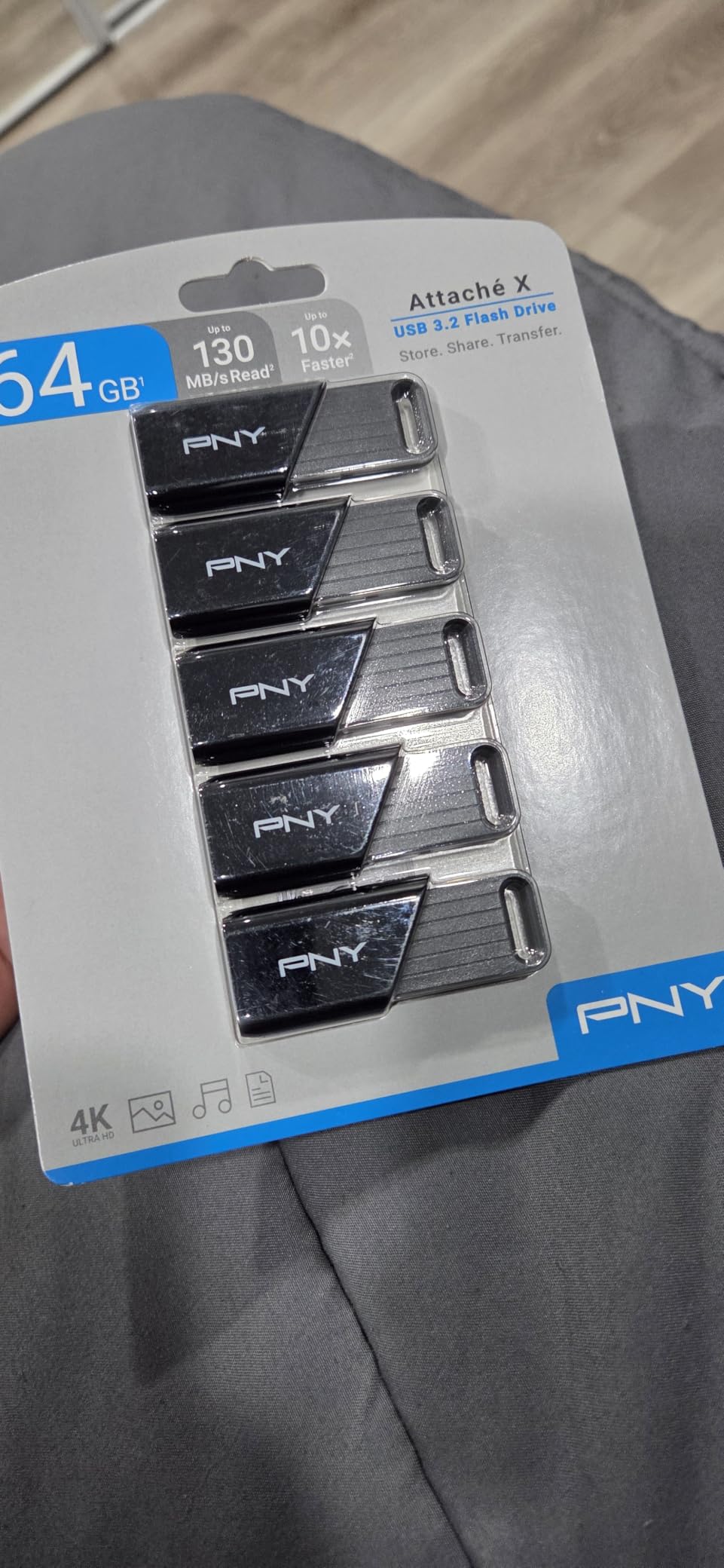 PNY 256GB Attaché X USB 3.2 Gen 1 Flash Drive | Up to 130MB/s Read, 10x Faster, Type-A, Sliding Collar, Durable, Lightweight, Essential Mobile Storage For Laptops & Desktops customer photo 1