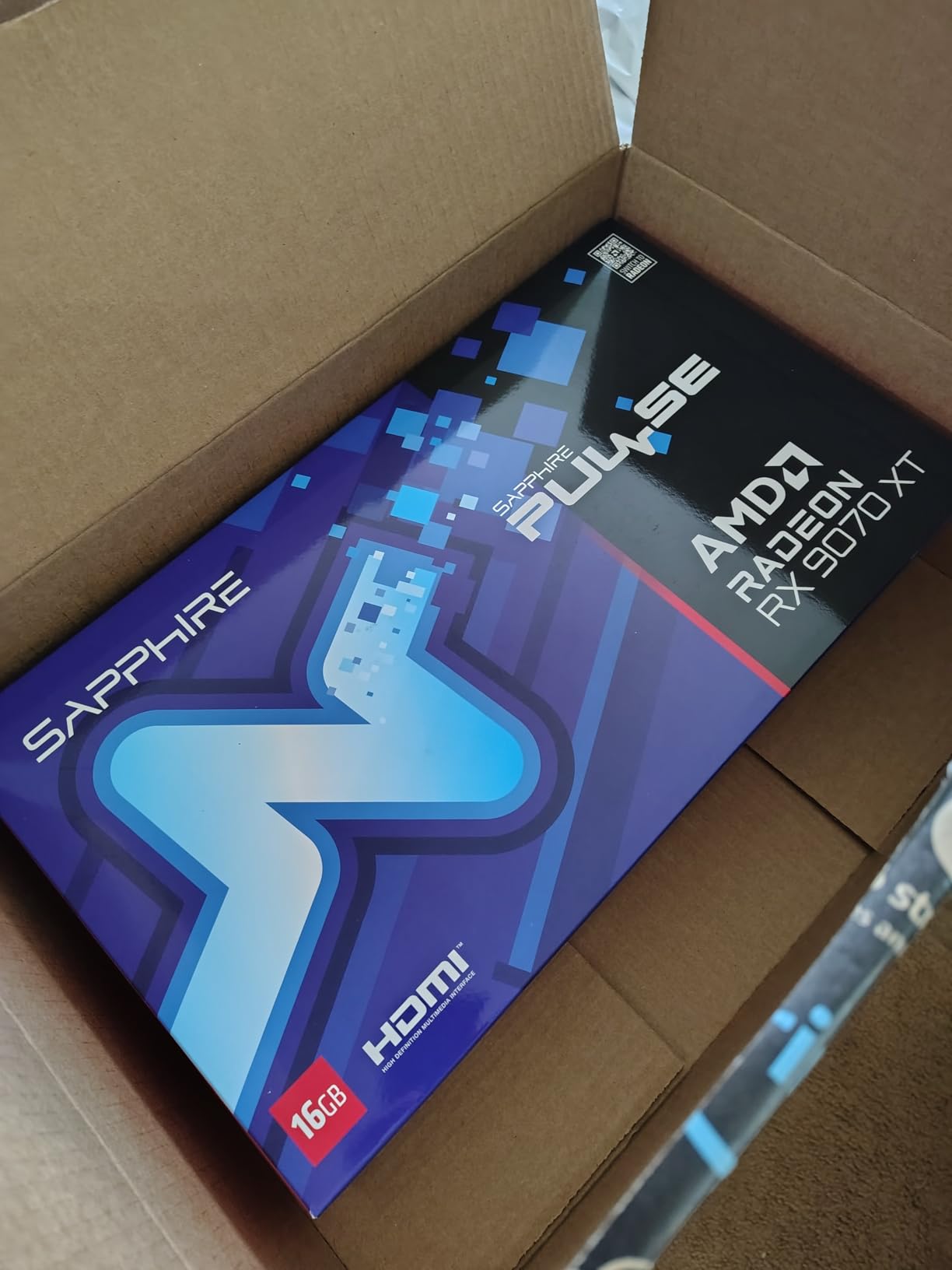 Sapphire 11348-03-20G Pulse AMD Radeon RX 9070 XT Gaming Graphics Card with 16GB GDDR6, AMD RDNA 4 customer photo 1