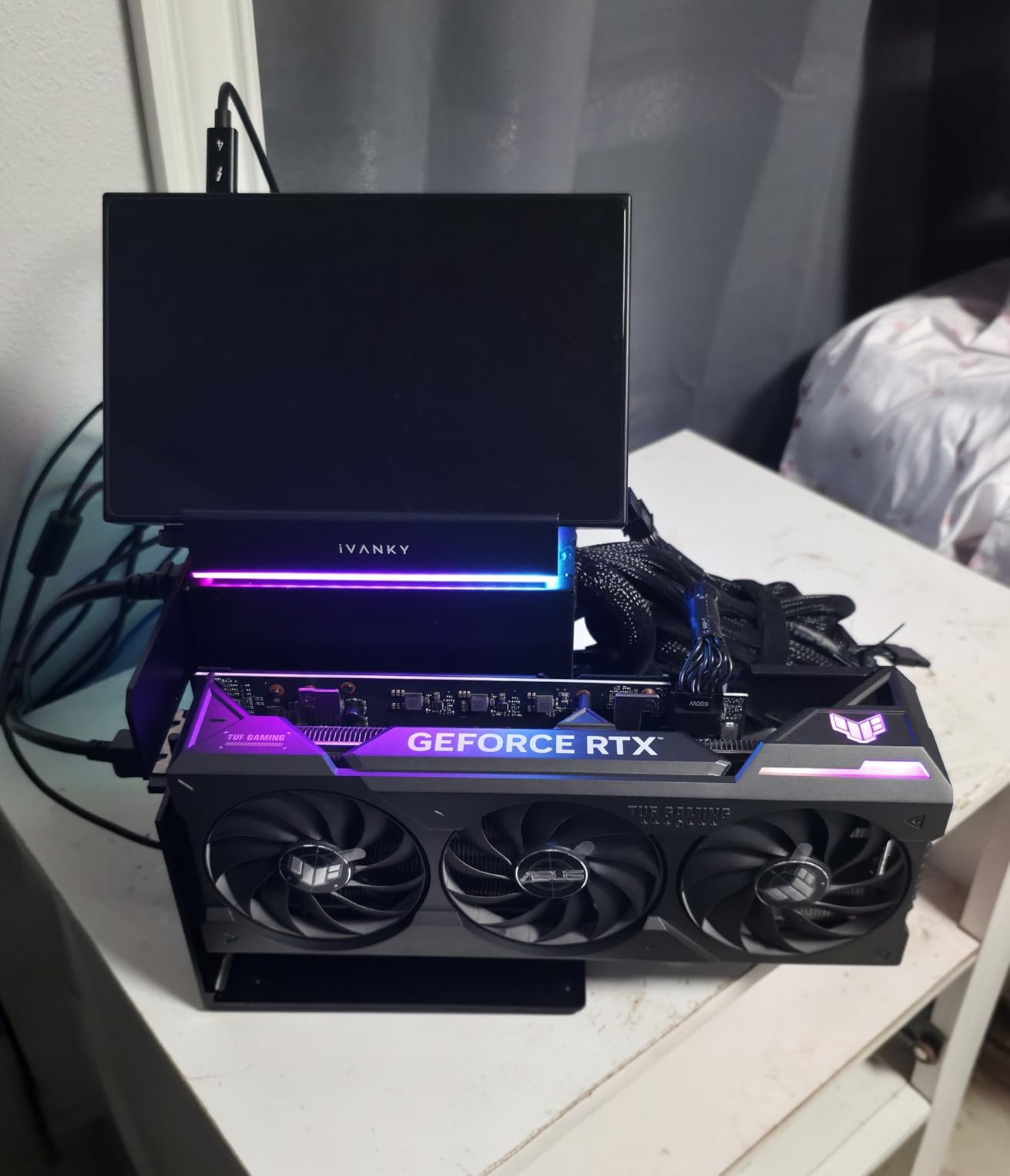 External eGPU Dock Compatible with Thunderbolt 3/4 USB4, 85W PD | eGPU Dock for Mini PCs, Laptops and Gaming Handhelds | Compatible with NVIDIA/AMD PCIe, ATX Power Supply | Windows 10/11 customer photo 2