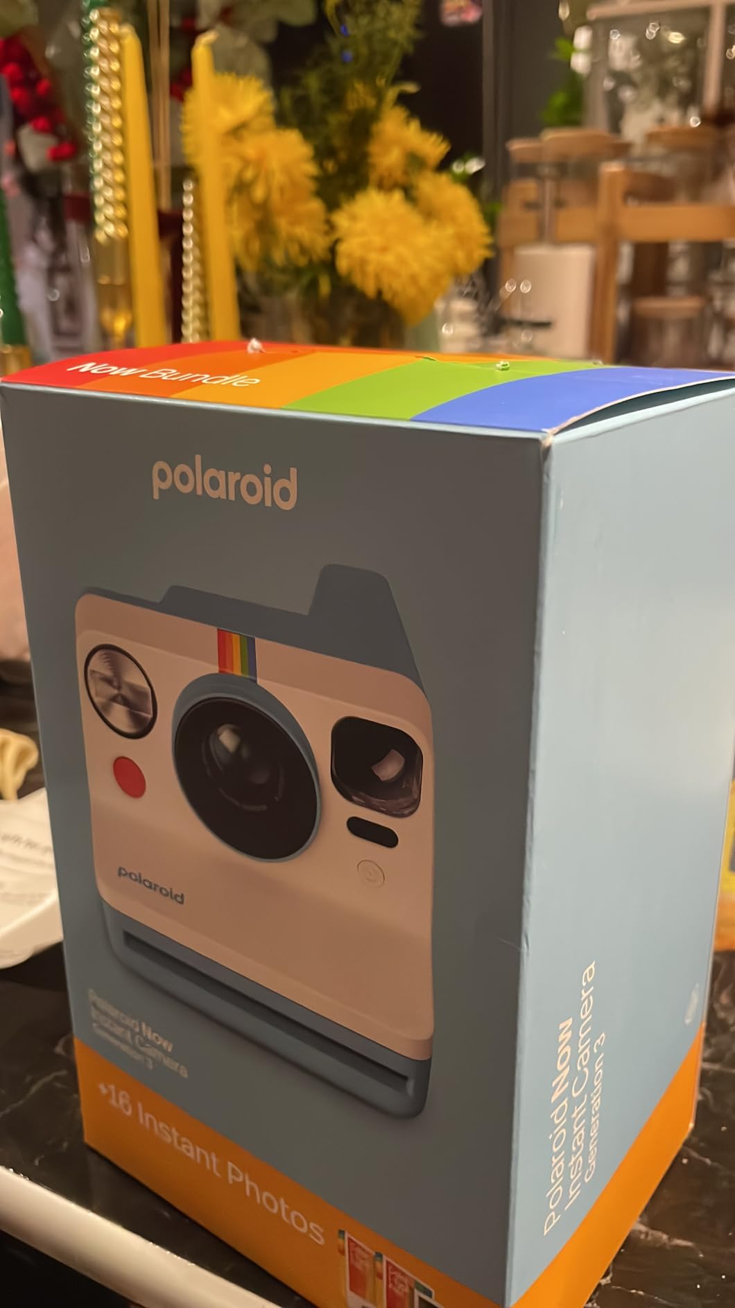 Polaroid Now 3rd Generation I-Type Instant Camera + Film Bundle - Now Black Camera + 16 Color Photos (6560) customer photo 2