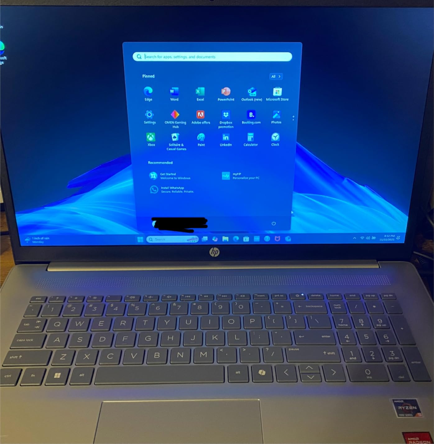 HP 17.3 inch Laptop, HD+ Display, AMD Ryzen 5 7520U, 16 GB RAM, 512 GB SSD, AMD Radeon Graphics, Windows 11 Home, Natural Silver, 17-cp2199nr customer photo 1