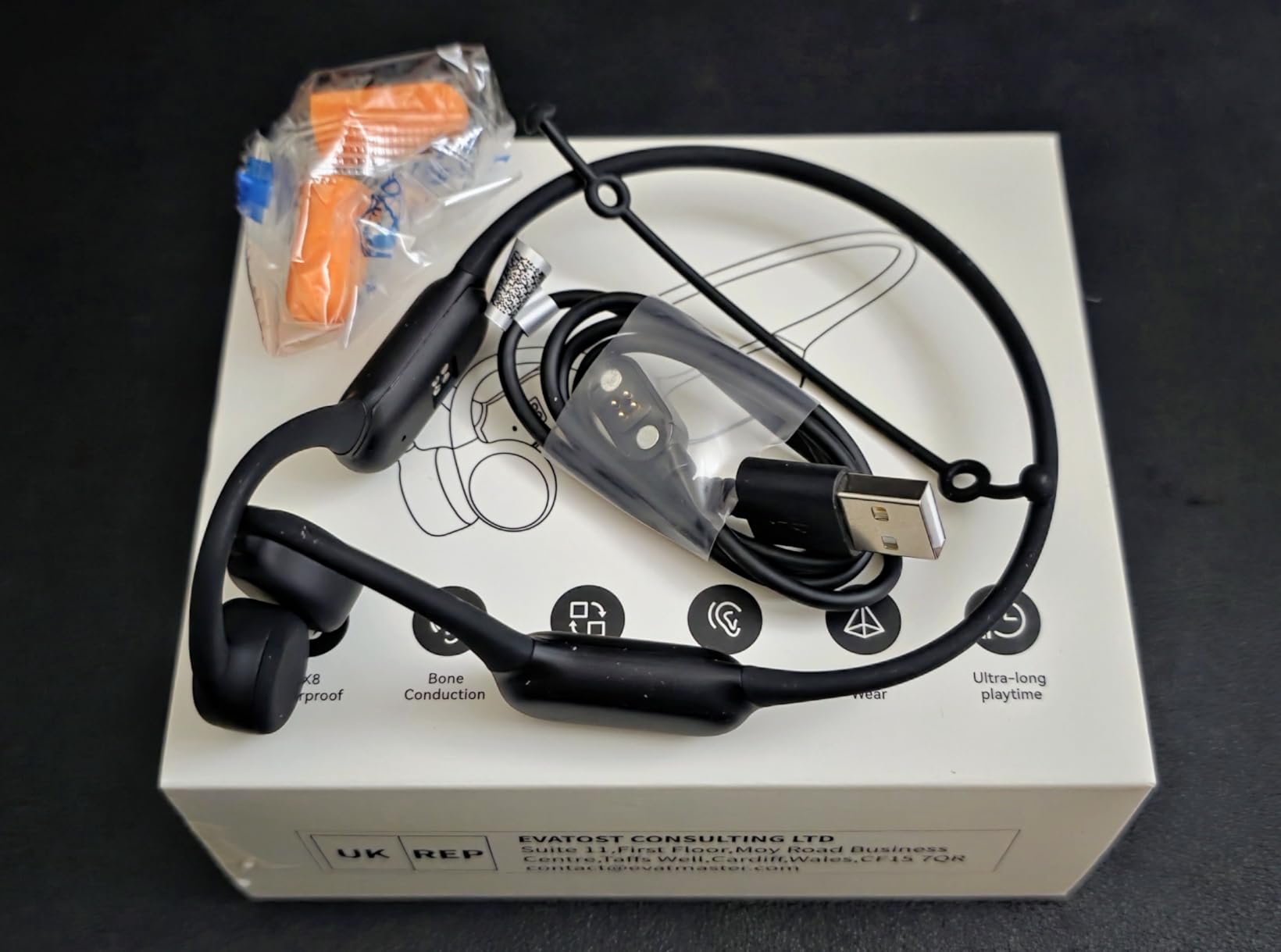 PSIER Bone Conduction Headphones, IPX8 Waterproof Swimming Headphones | Open Ear Earbuds with 32GB Memory, Switch to MP3 Mode Underwater, AI Music Generation, 8H Playtime Bluetooth 6.0 for Running customer photo 2