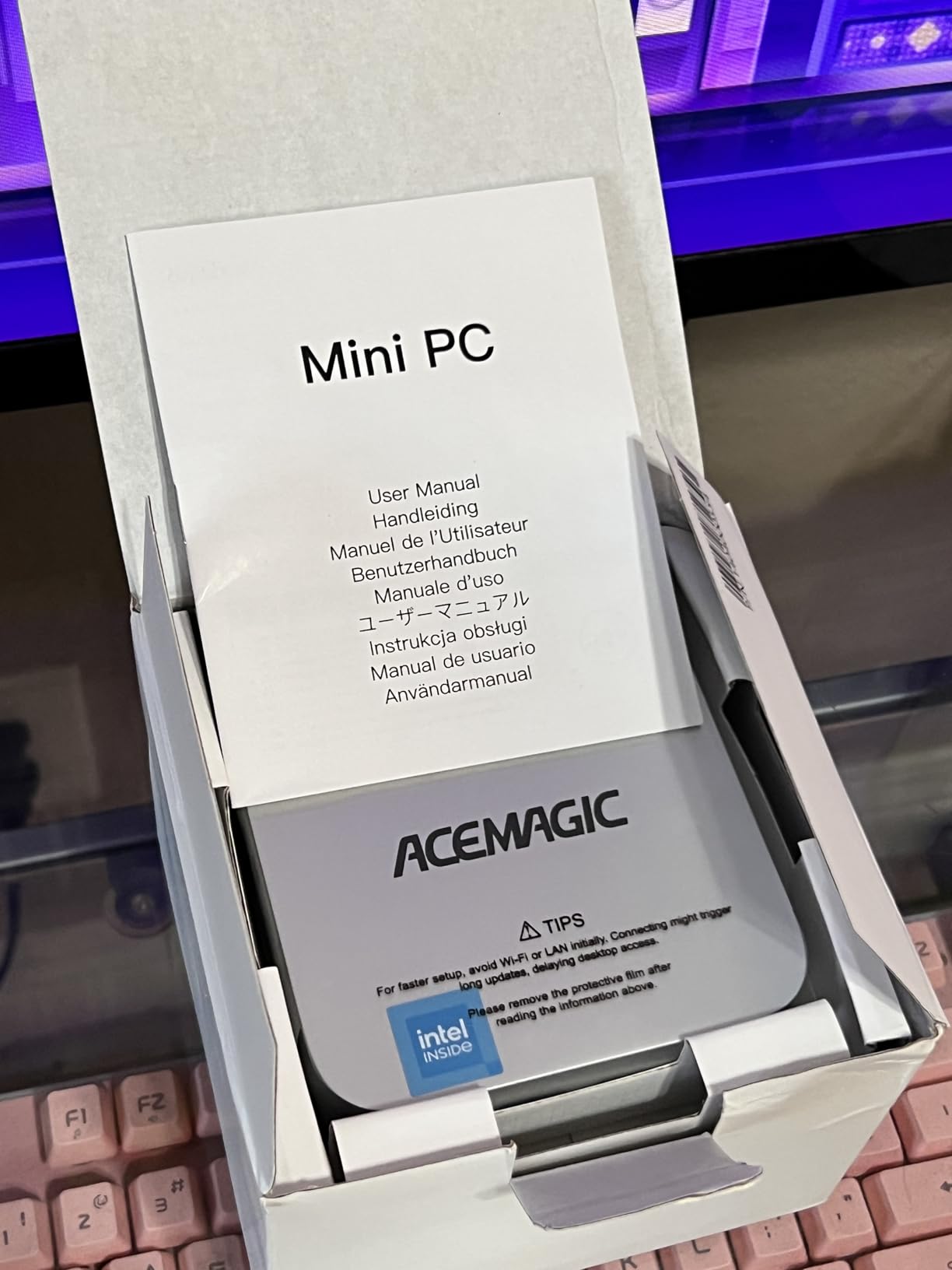 ACEMAGIC K1 Mini PC AMD Ryzen R2544 (4C/8T Up to 3.7GHz) 8GB DDR4 256GB SSD | Windows 11 Pro Mini Computer, Triple 4K Display, USB-C, Gigabit Ethernet, WiFi, BT, VESA, NAS/Home Office customer photo 1