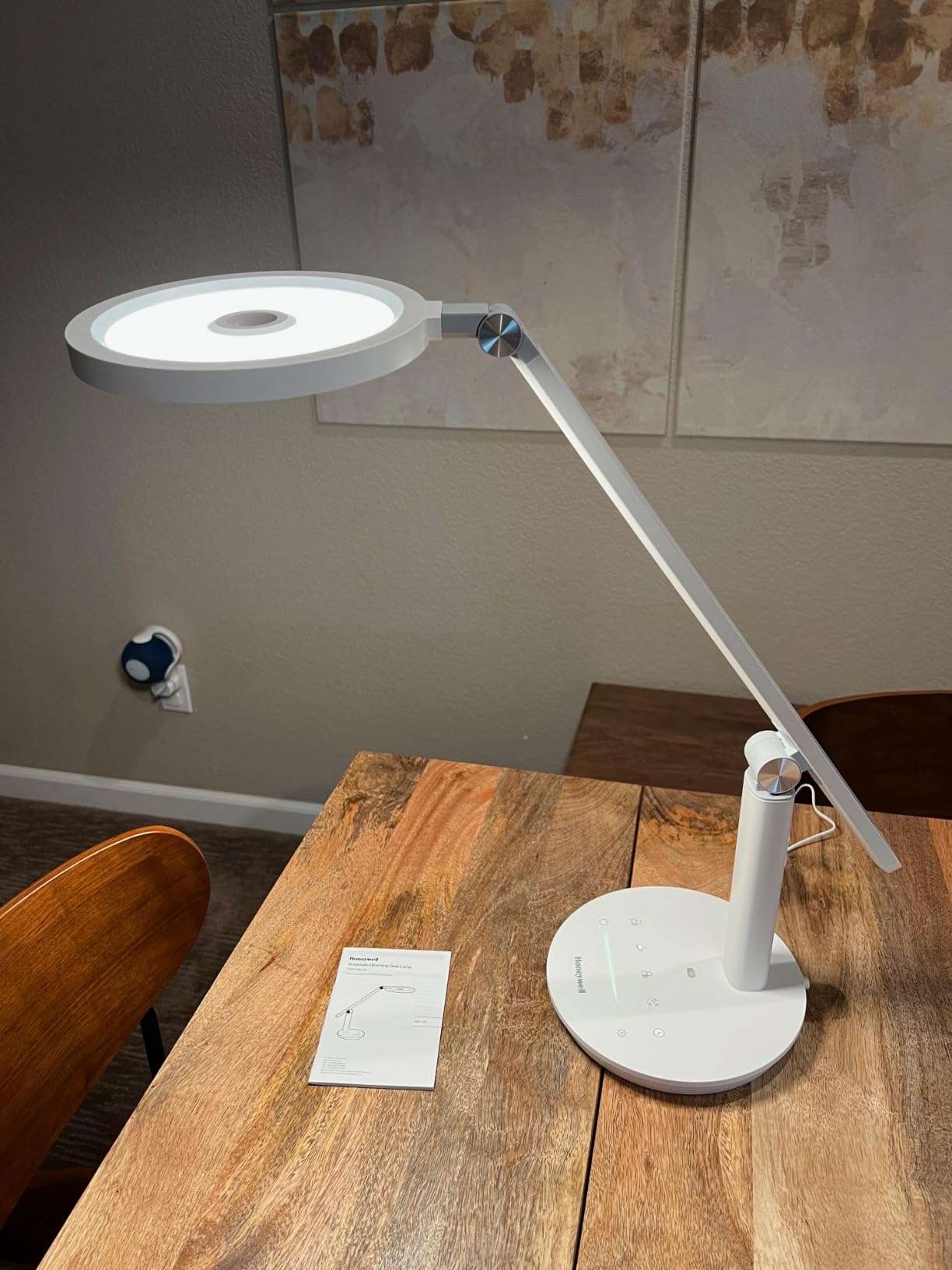 Honeywell H6 Desk Lamp for Home Office, Dimmable Reading Table Light, Black | Sunturalux CRI≥97, RG0 Low Blue Light, Flicker-Free, 800LM Dimmable with Timer for Webcam, Study, Office & Bedroom customer photo 2