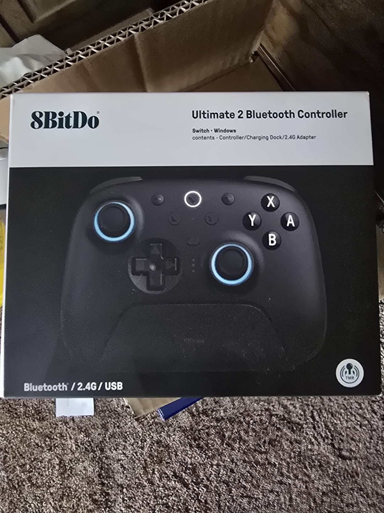 8BitDo Ultimate 2 Bluetooth Controller for Switch/Switch 2 & Windows PC, Switch Pro Controller with TMR Joysticks, Switchable Hall Effect/Tactile Triggers, Vibration and Motion Control - Black customer photo 2