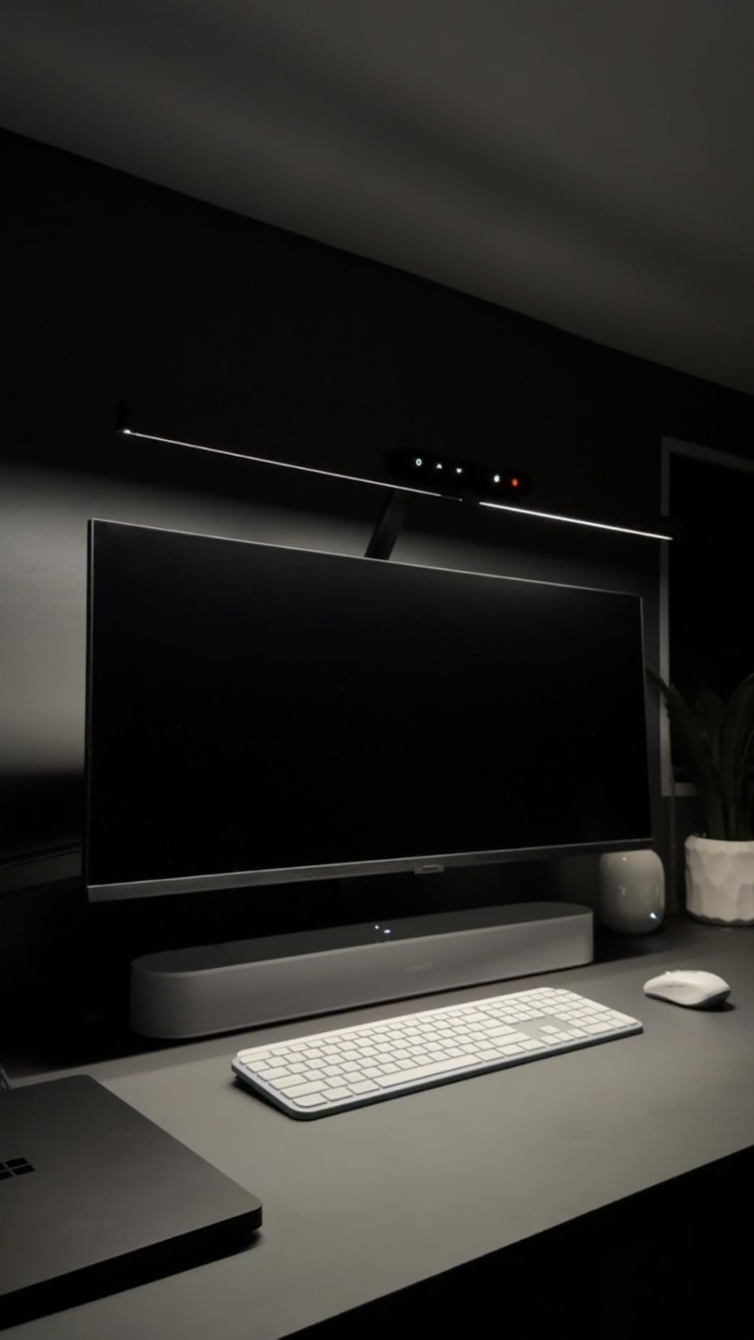 Honeywell LED Desk Lamp with Base - HJ1BK Sunturalux Eye-Caring Architect Desk Lamp for Home Office, 1200LM Computer Desk Light 4 Color Modes Stepless Dimming Task Desk Light with Timer Function Black customer photo 2