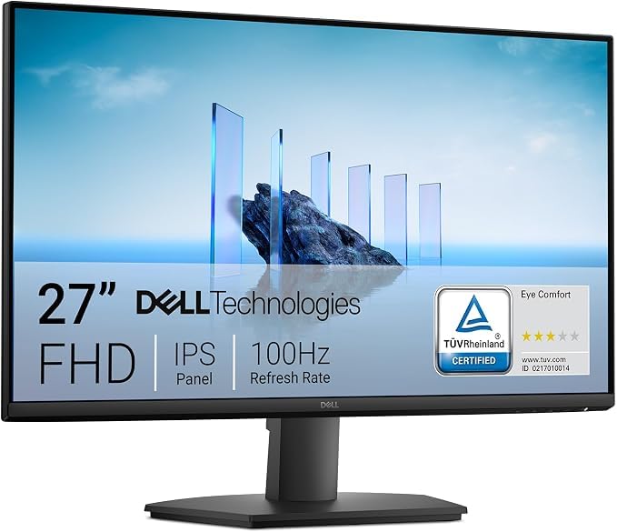 Dell 27 Monitor SE2725HM, FHD, IPS, 100Hz, Eye Comfort, Anti-Glare | HDMI, VGA, 5ms Response, 250 Nit Brightness, Tilt Adjust, ENERGY STAR Certified customer photo 1
