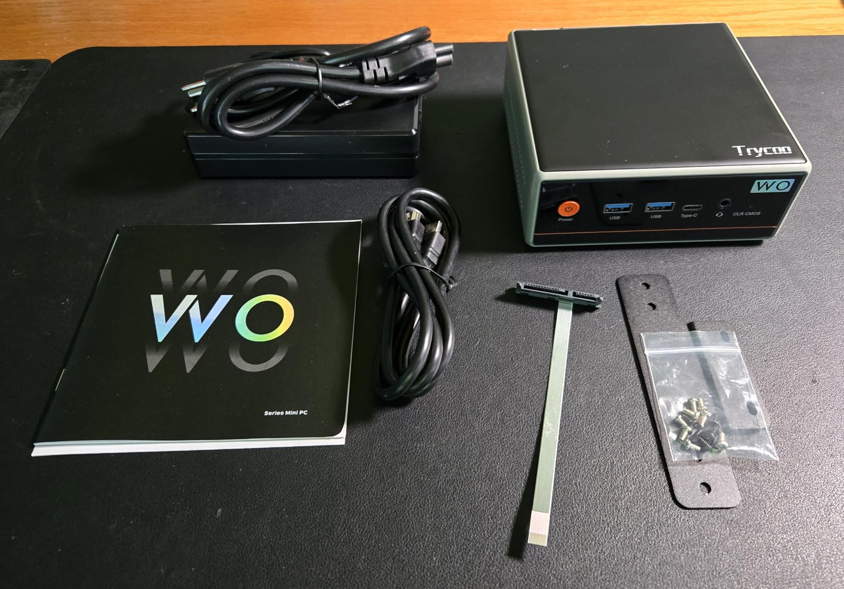 Trycoo Gaming Mini PC AMD Ryzen 5 5600H 8GB DDR4 RAM (Up to 64GB) 256GB SSD, 2026 Desktop Mini Computer, Dual LAN, Triple 4K Display, WiFi 6, BT5.2, Type-C, HDMI, DP customer photo 1