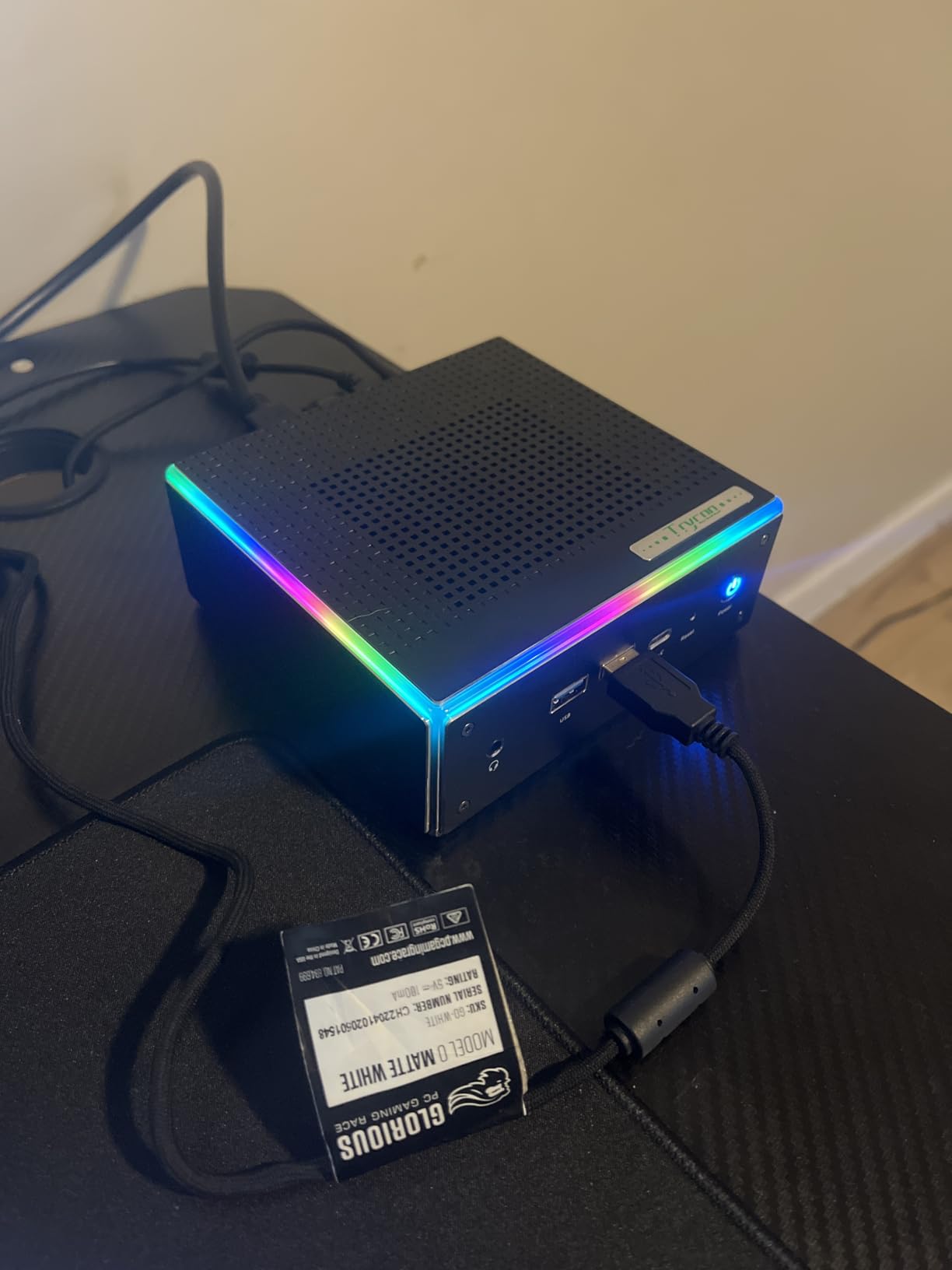 Trycoo Gaming Mini PC AMD Ryzen 5 5600H 8GB DDR4 RAM (Up to 64GB) 256GB SSD, 2026 Desktop Mini Computer, Dual LAN, Triple 4K Display, WiFi 6, BT5.2, Type-C, HDMI, DP customer photo 2
