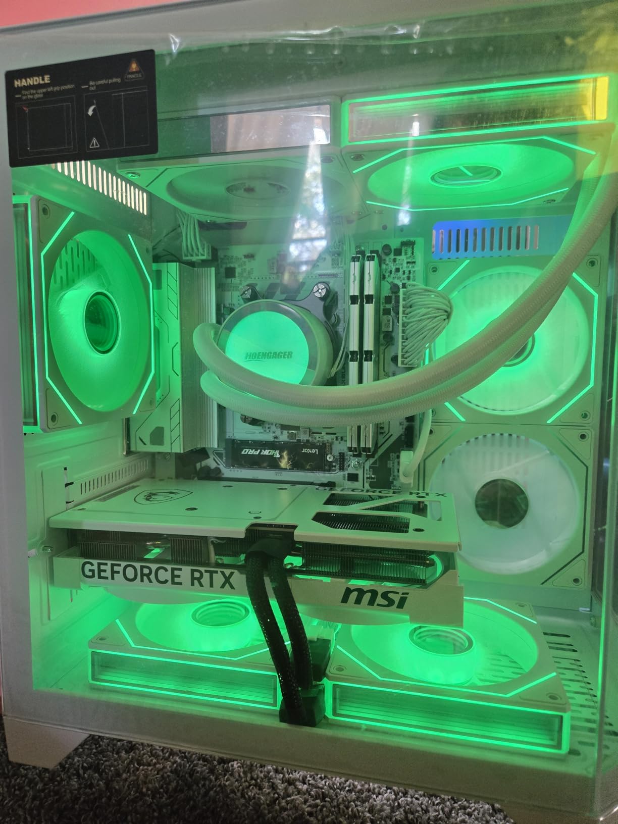 Ocean of Stars AI Gaming PC, AMD Ryzen 7 9700X 8-Core 3.8GHz, RTX 5070 12GB, 32GB DDR5, 1TB PCIe SSD, 240mm AIO & ARGB Software, 850W PSU, Win11, Black Prebuilt Desktop for Gaming,AI Creation customer photo 1