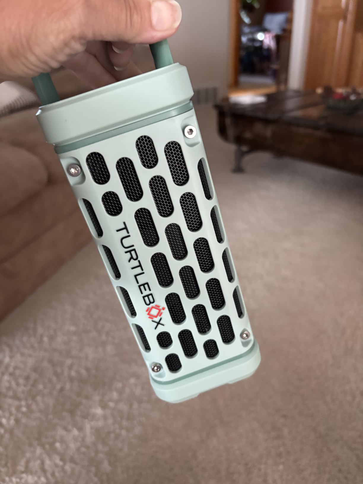 Turtlebox Ranger, Ultra-Portable Bluetooth Speaker, Waterproof, Tan | Built For The Outdoors, Plays to 105dB, IP-67, 12hr+ Battery Life, Magnetic Mounts, Unlimited Pairing for Full Stereo, 2.4lbs customer photo 1