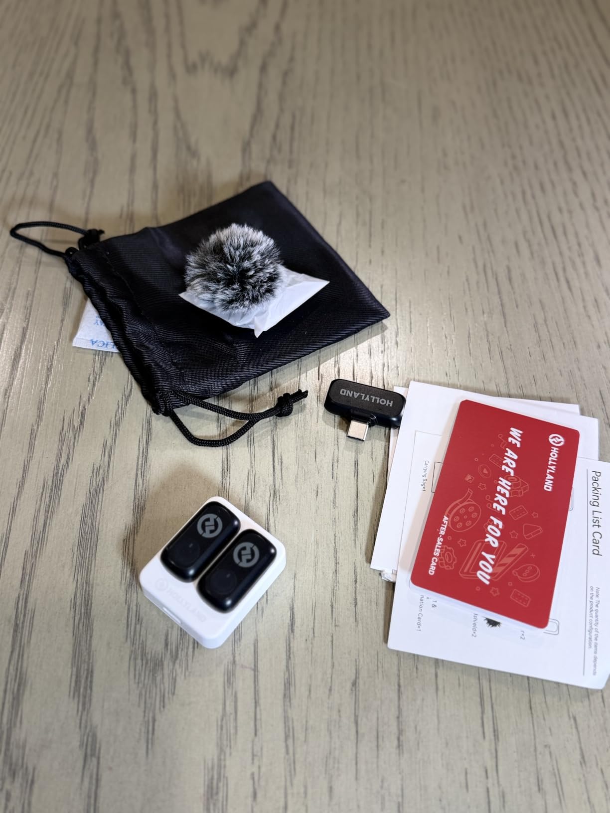 Hollyland Lark A1 (2TX + USB-C RX), Wireless Microphone for iPhone & Android | Detail-Rich Studio Audio, 3-Level Noise Cancellation, Magnetic Mini Lavalier Mic for Video Recording & Live Streaming customer photo 2