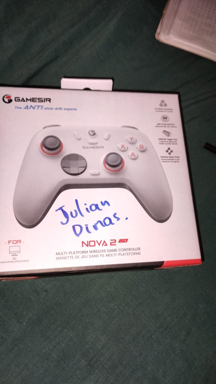 GameSir Nova Lite 2 Wireless PC Controller with Hall Effect Joysticks & Triggers, 2.4G & Wired 1000Hz Polling Rate, Remappable Buttons - Compatible with PC/Switch/Steam/Android (Grey) customer photo 1