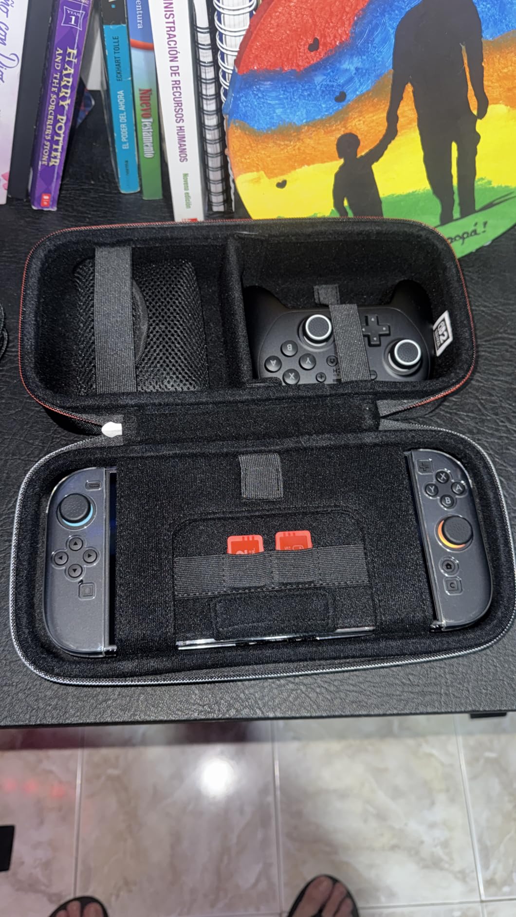 R.D.S. INDUSTRIES, INC. - Game Traveler Deluxe Licensed System Case for Nintendo Switch, Nintendo Switch 2, OLED, Black Medium (NS230) customer photo 1