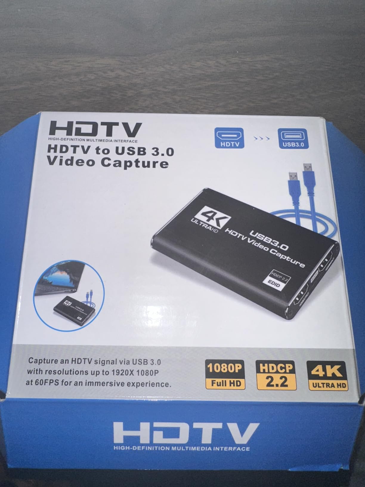 Newhope USB 3.0 HDMI Capture Card, 1080P 60FPS Capture with 4K Pass-Through | 2K 30FPS/1080P 60FPS capture and streaming with low-latency 4K pass-through for PS4, PS5, Switch 2, Xbox, PC, Mac and camera. customer photo 2