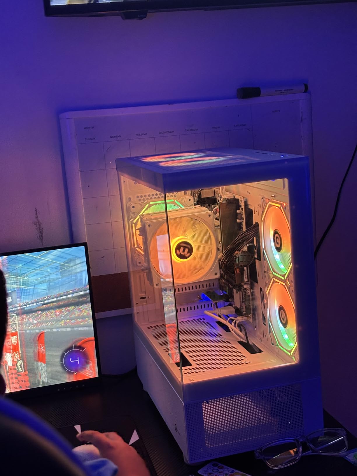 NINGMEI Gaming PC Desktop Computer,AMD Ryzen 5 5500 4.2 GHz,GeForce GTX 1660 Super 6GB,1TB NVMe SSD,16GB DDR4 3200MHz, Air Cooled Prebuilt,650W PSU,Windows 11 Home, Gamer PC, Black customer photo 1